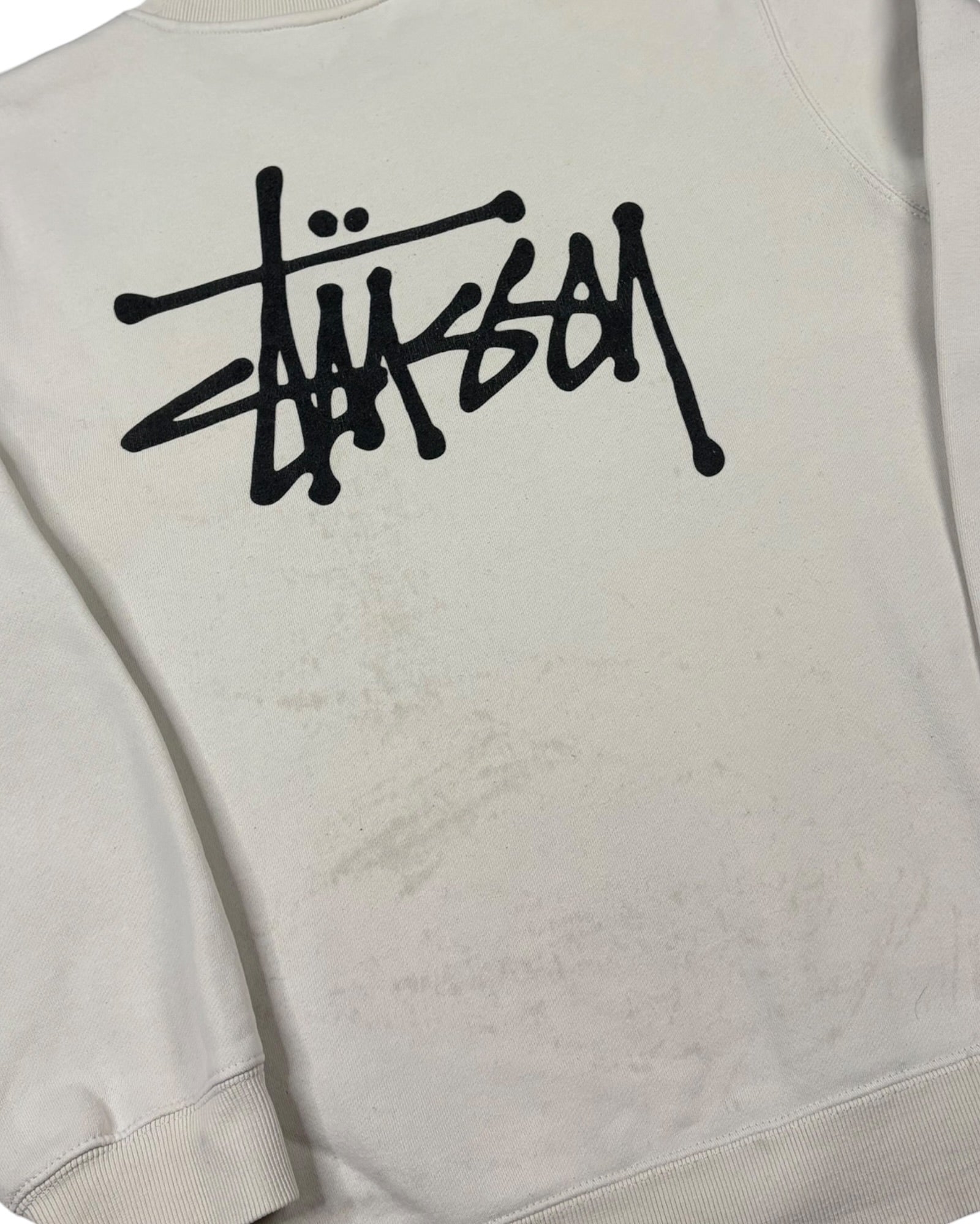 Vintage Stussy Crewneck | Cream | Size M