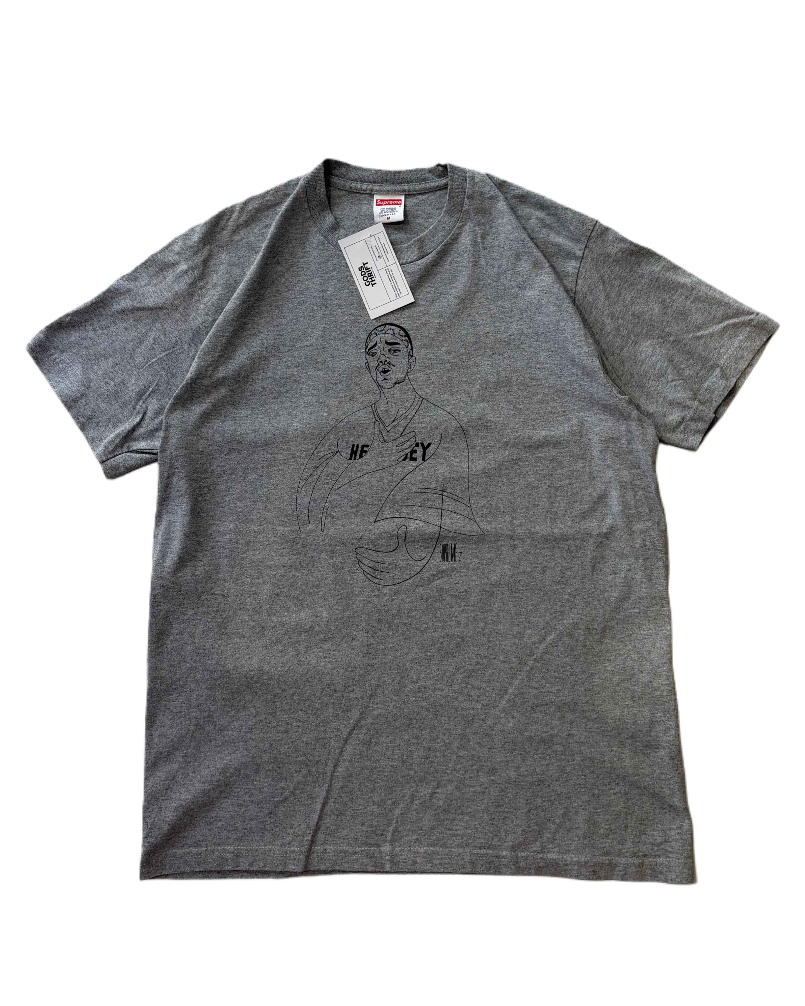 Supreme Graphic T-shirt Grey (M) - Gods Thrift Athens