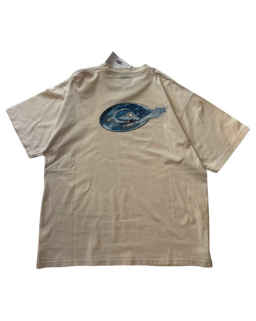 00s Quiksilver X Kelly Slater T-shirt Cream (M) - Gods Thrift Athens