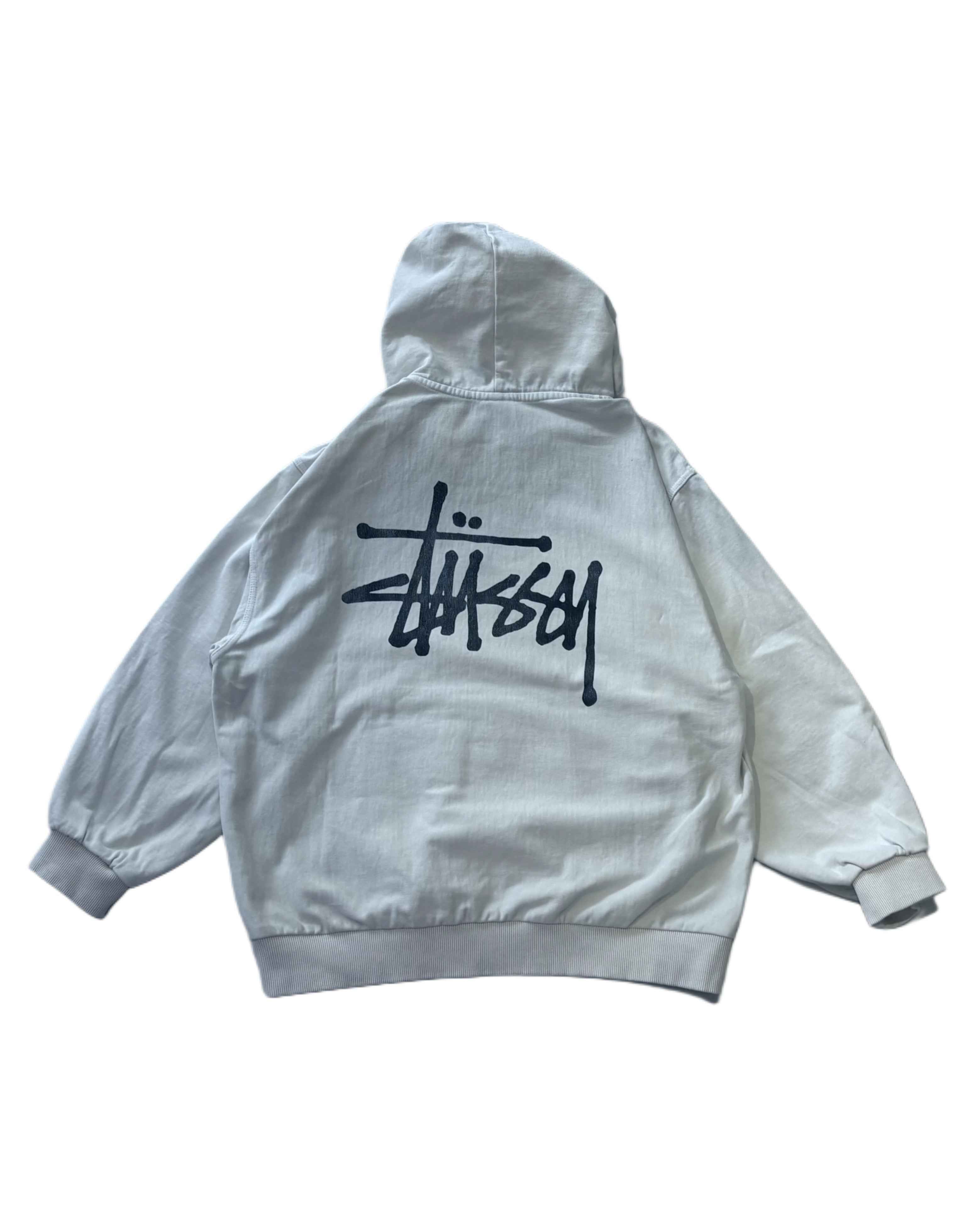 Stussy Sweatshirt in White (L) - Gods Thrift Athens