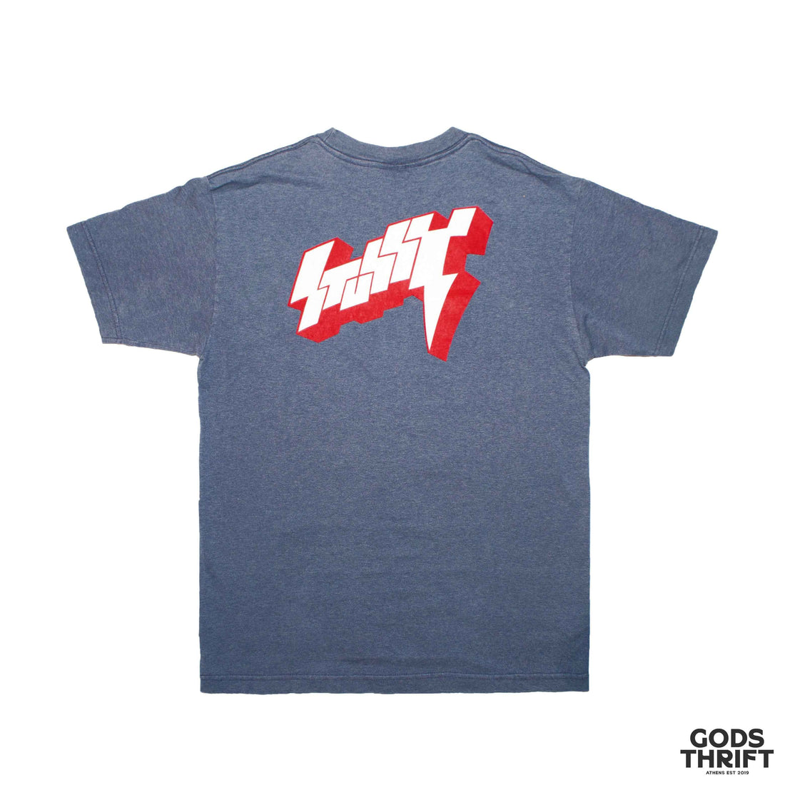 Stussy 1990-93 gen t-shirt made in USA (L) - Gods Thrift Athens