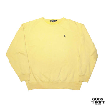 Polo Ralph Lauren crewneck in canary (XL) - Gods Thrift Athens