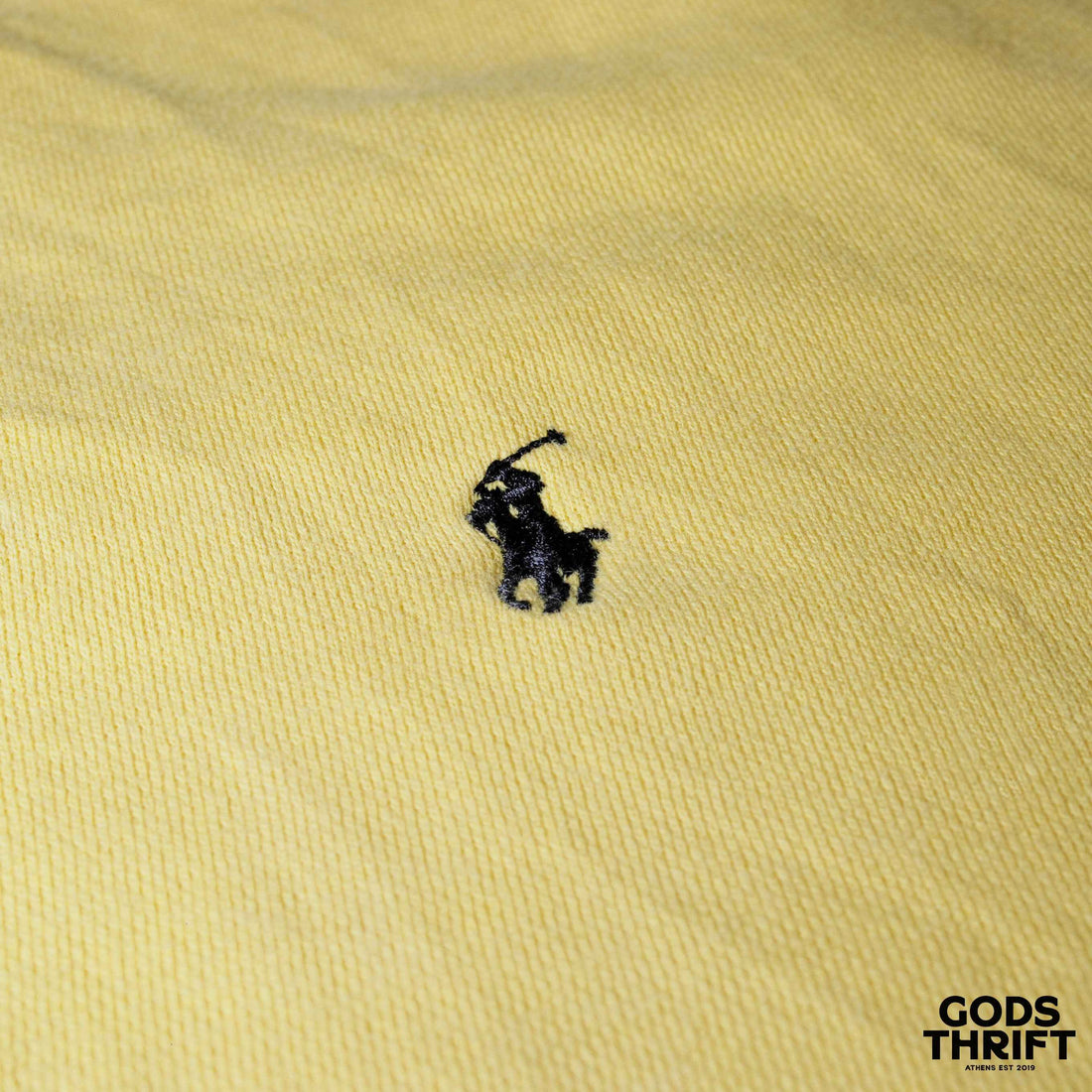 Polo Ralph Lauren crewneck in canary (XL) - Gods Thrift Athens