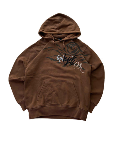 00s Quiksilver Hoodie Brown (M) - Gods Thrift Athens