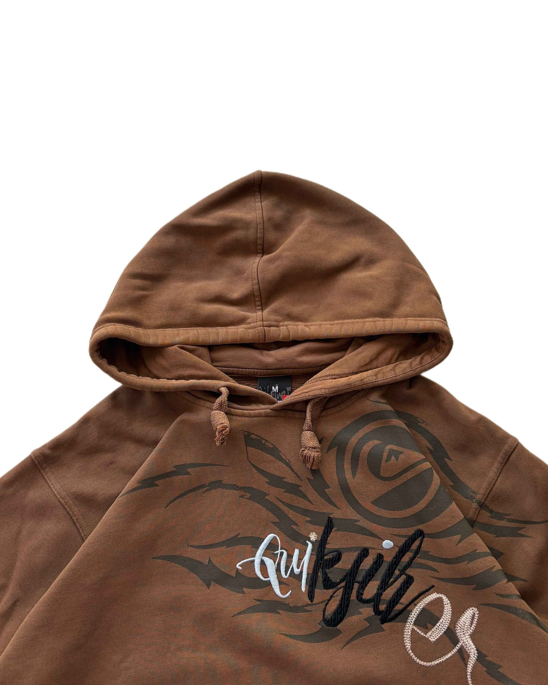 00s Quiksilver Hoodie Brown (M) - Gods Thrift Athens