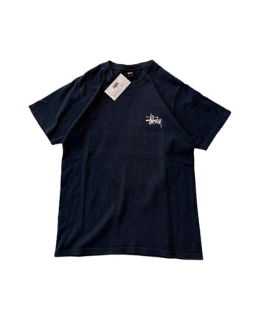Stussy T-shirt Navy Blue (S) - Gods Thrift Athens