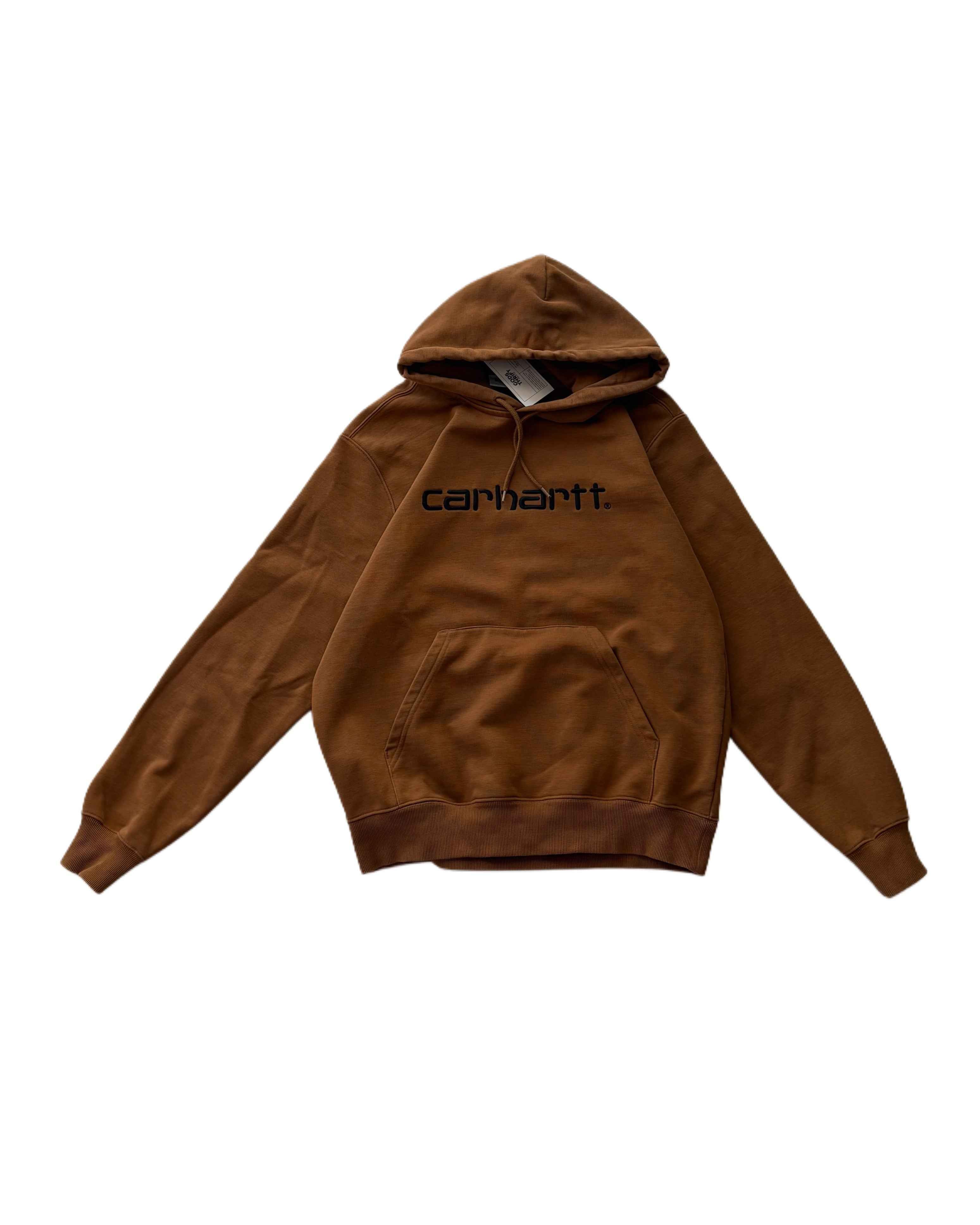 Carhartt Hoodie Brown (S) - Gods Thrift Athens