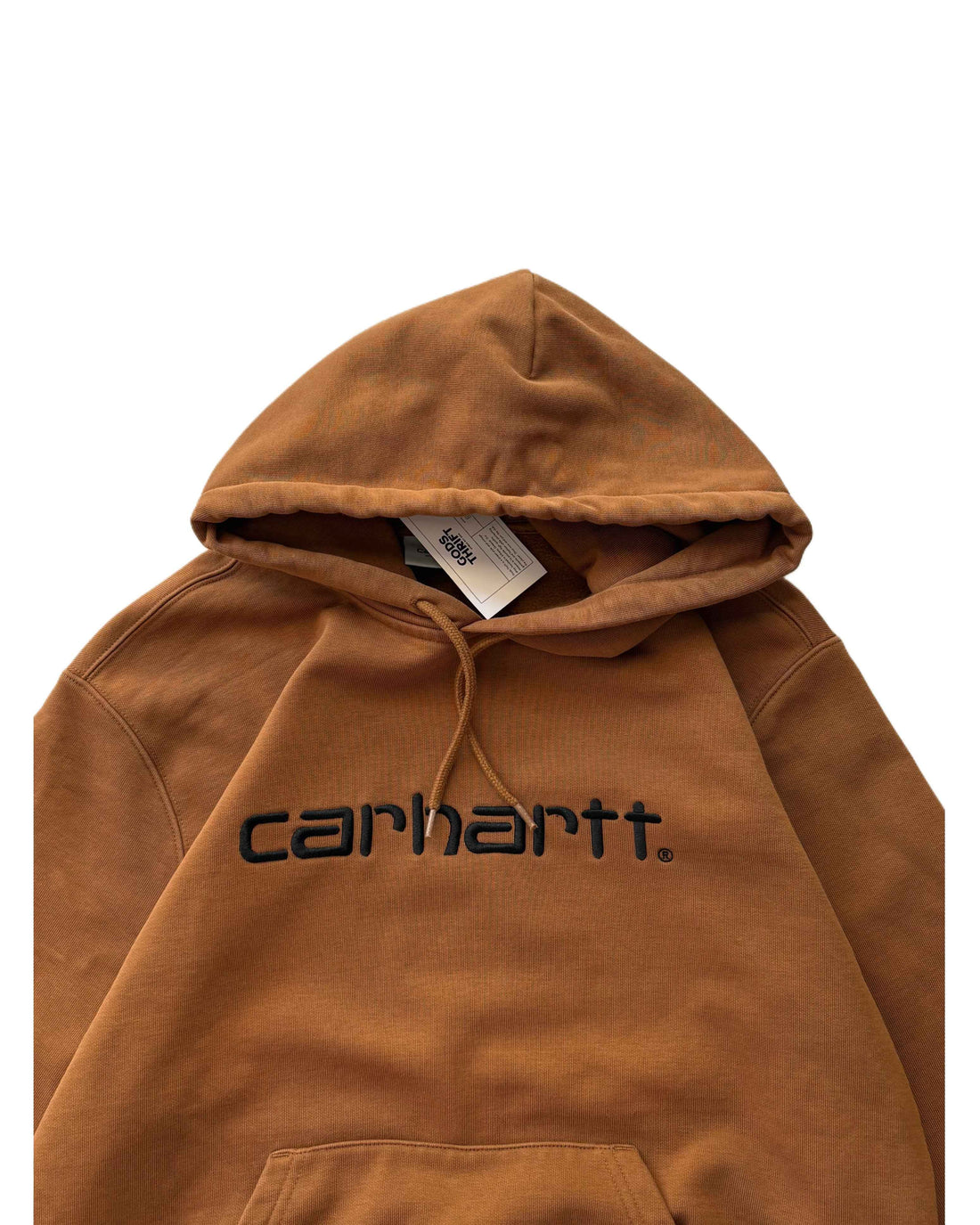Carhartt Hoodie Brown (S) - Gods Thrift Athens