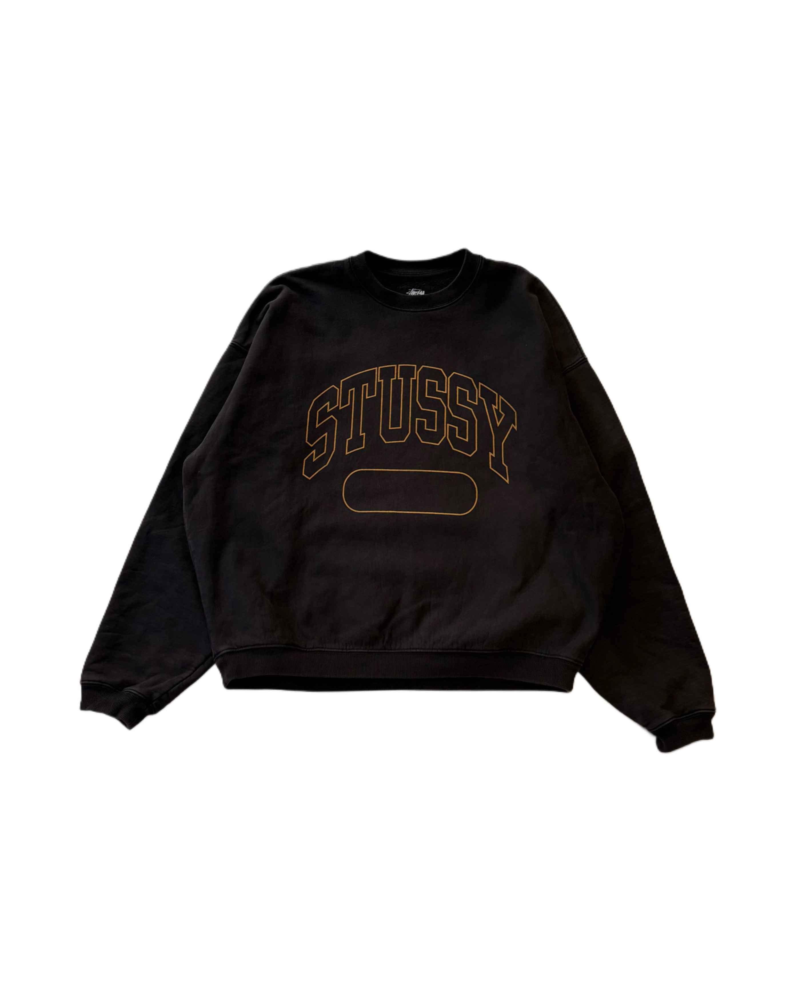 Stussy crewneck Dyed Black (M) - Gods Thrift Athens