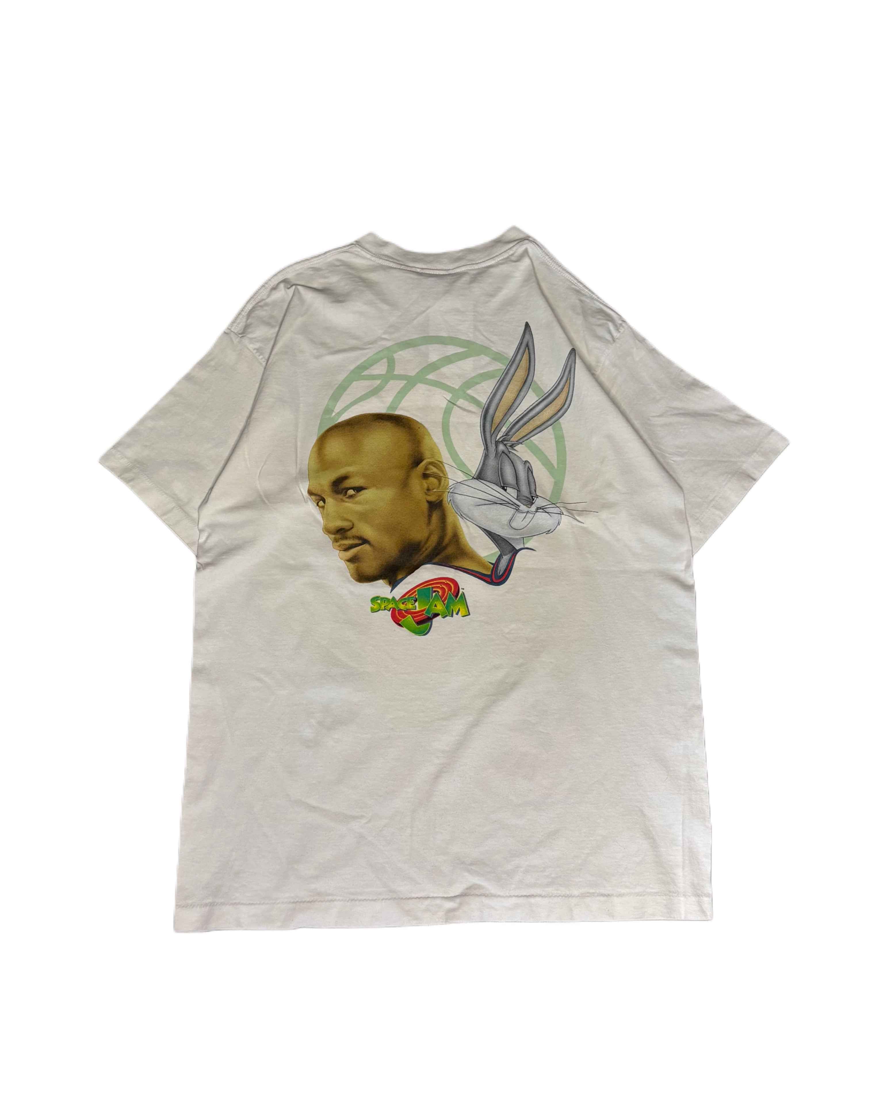1995 Warner Bros Space Jam single stitch T-shirt White (L) - Gods Thrift Athens