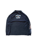 Vintage Orange Country choppers Long Sleeve T-shirt Navy Blue (M) - Gods Thrift Athens
