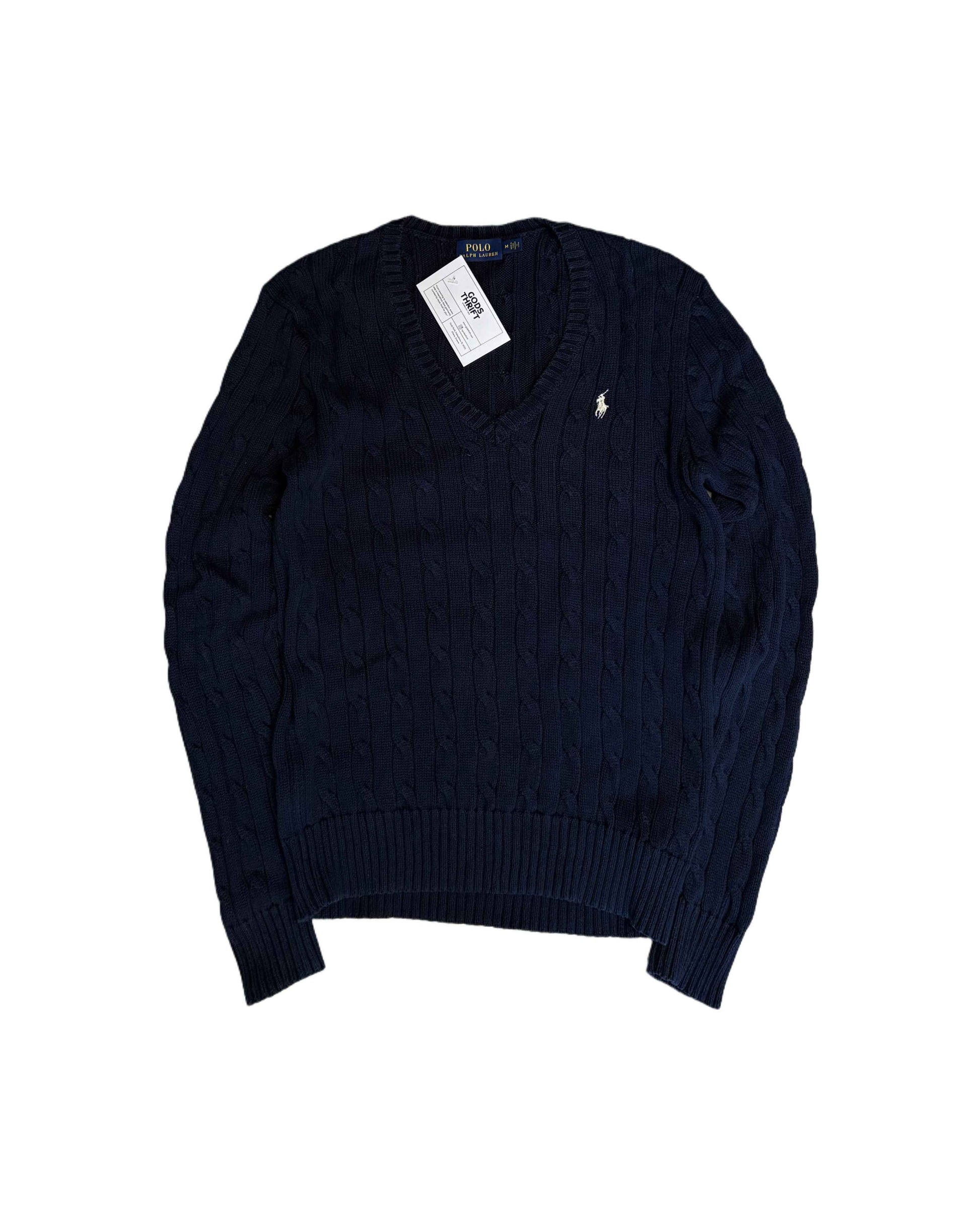 Polo Ralph Lauren Knit in Navy Blue (M) - Gods Thrift Athens