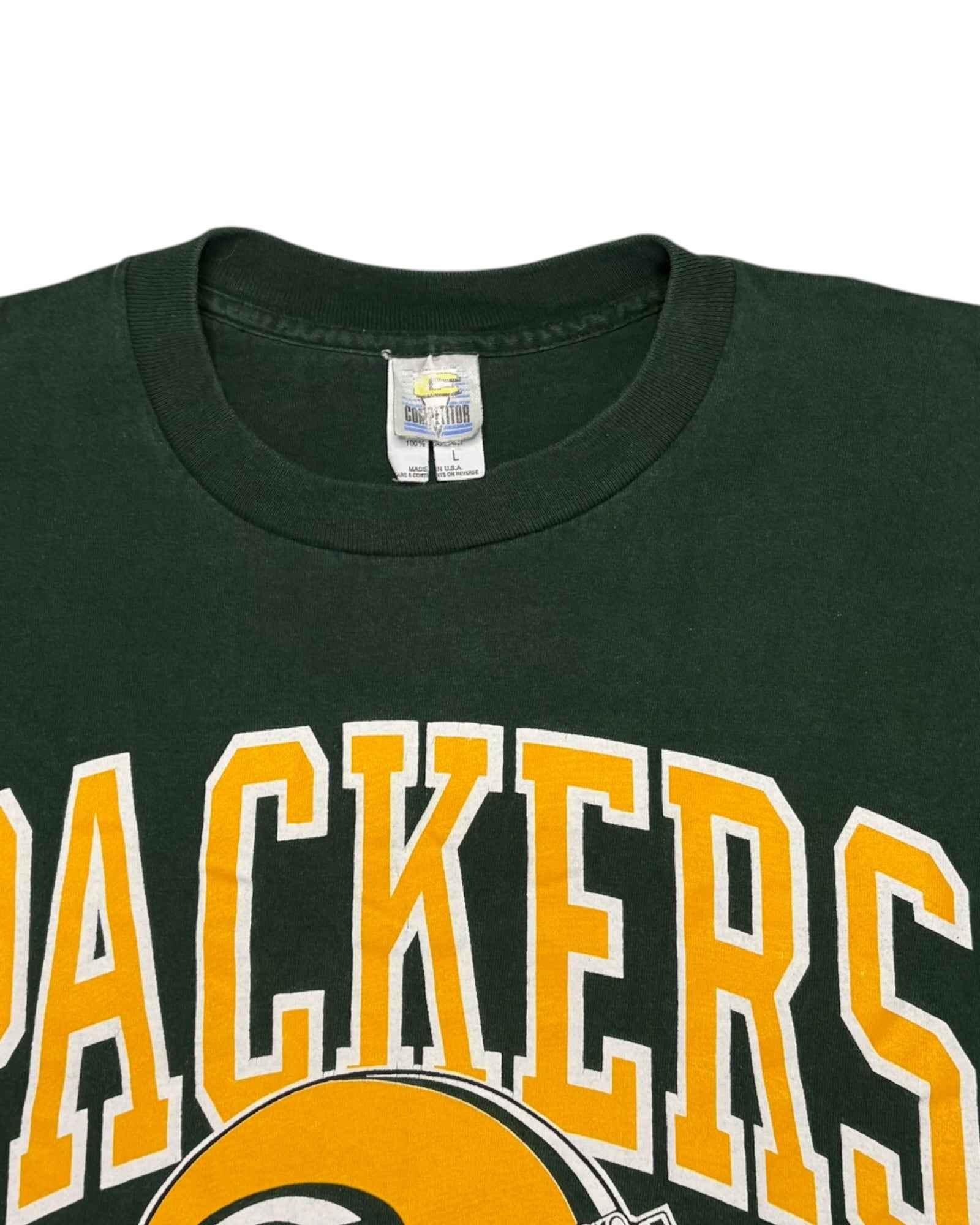 Vintage 1993 Green Bay Packers Single Stitch Tee | Green | Size L