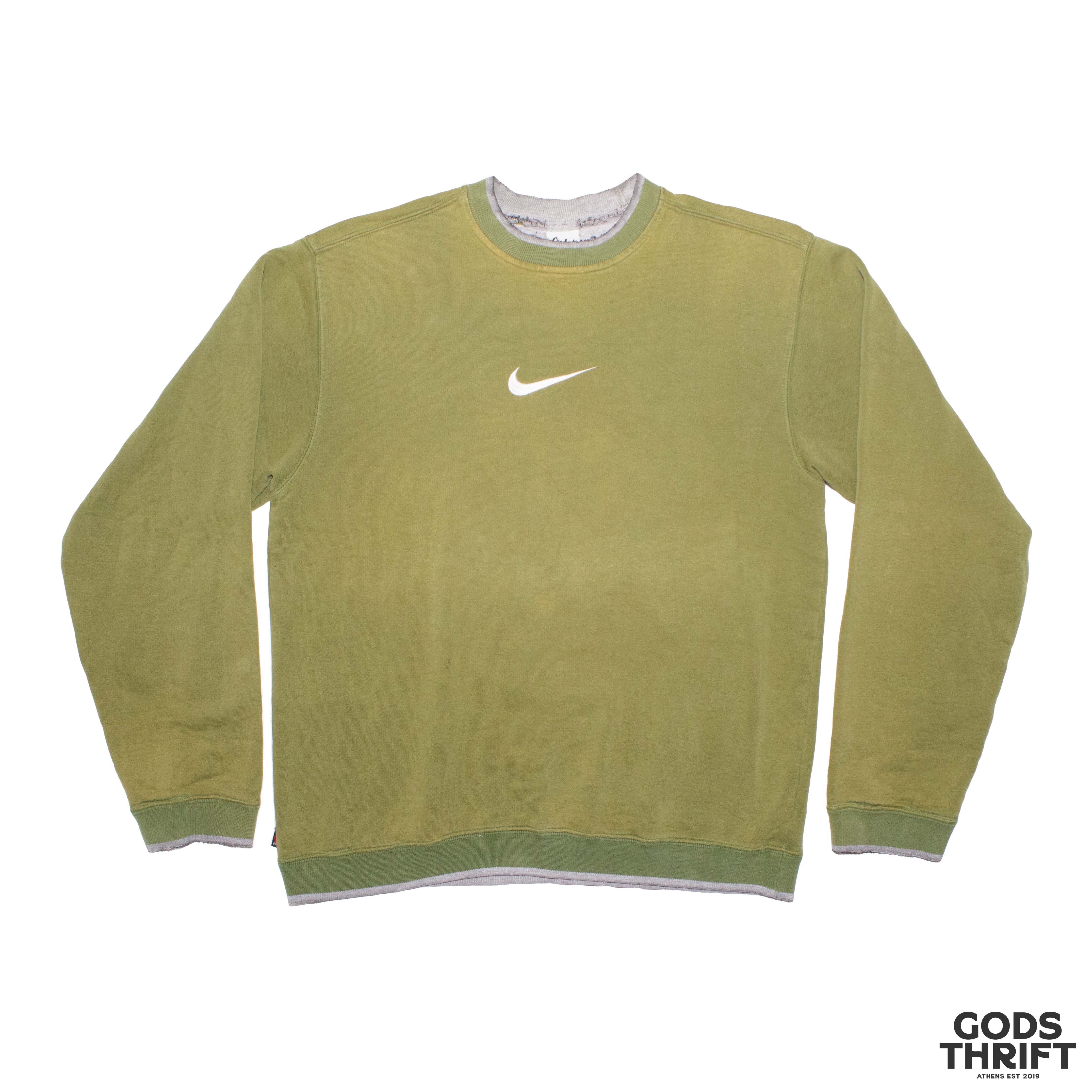 Nike center swoosh crewneck (M) - Gods Thrift Athens