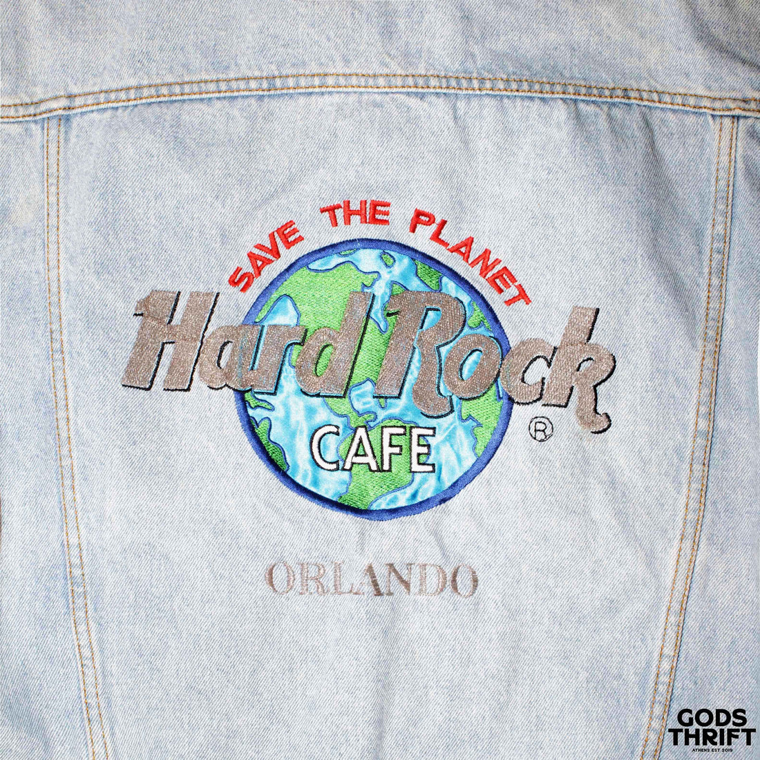 Hard Rock Denim Jacket (S) - Gods Thrift Athens