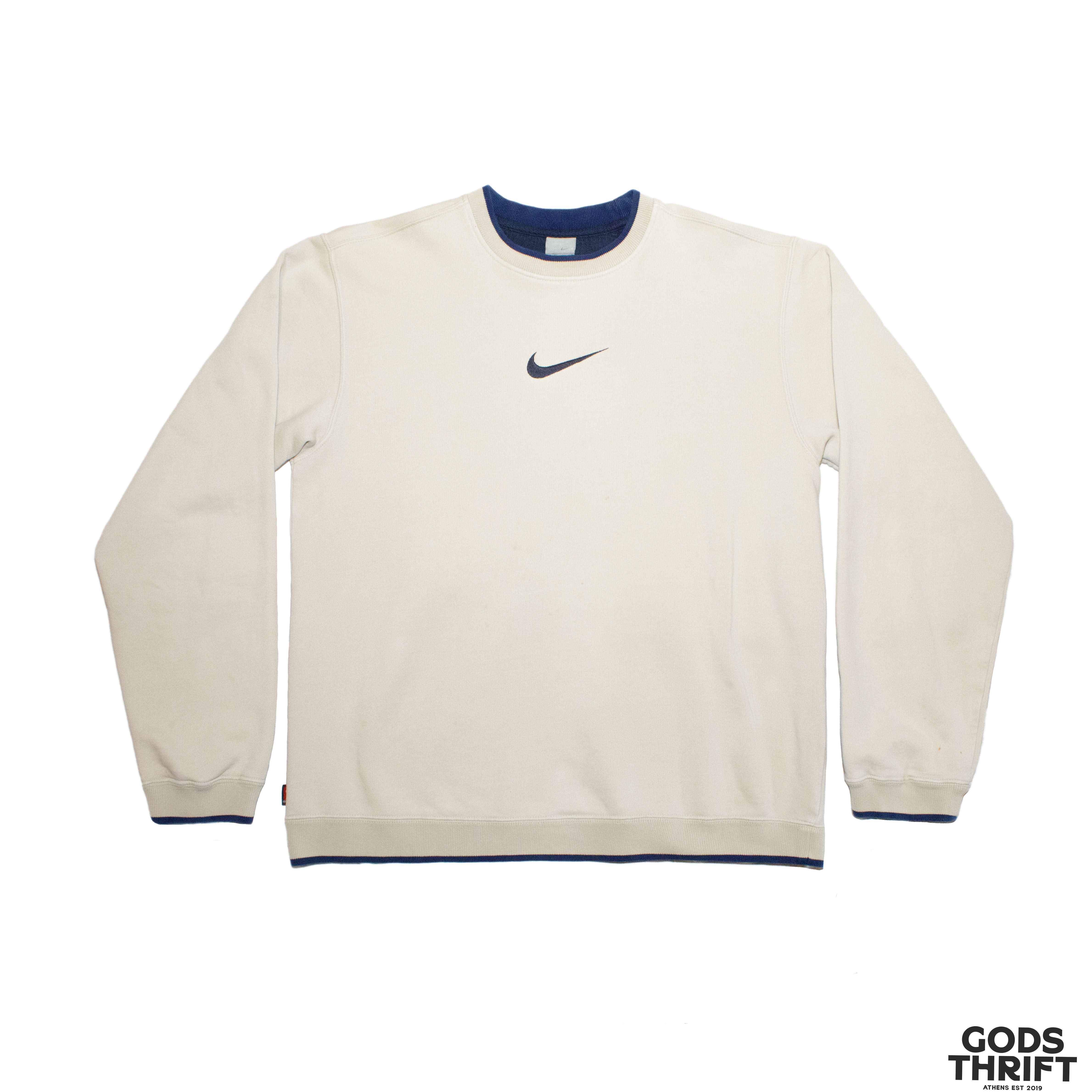 Nike center swoosh crewneck (M) - Gods Thrift Athens