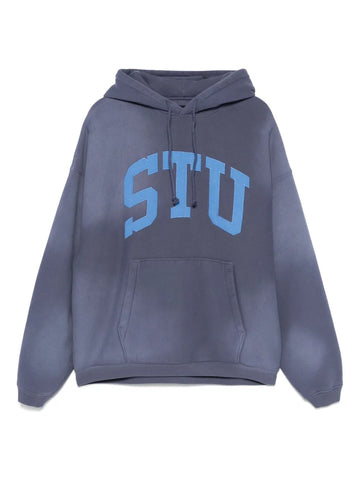2024 Stussy "Stu" Hoodie Imperial Blue DEADSTOCK (M) - Gods Thrift Athens
