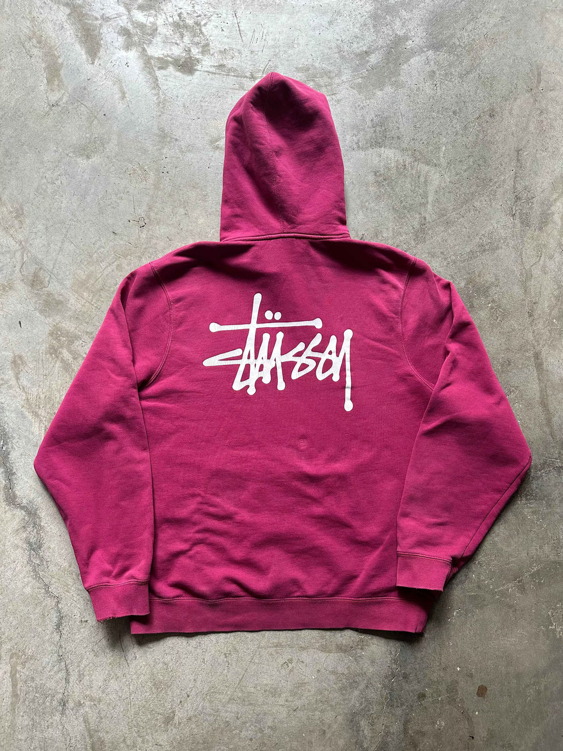 Stüssy Sweatshirt Pink (L) - Gods Thrift Athens