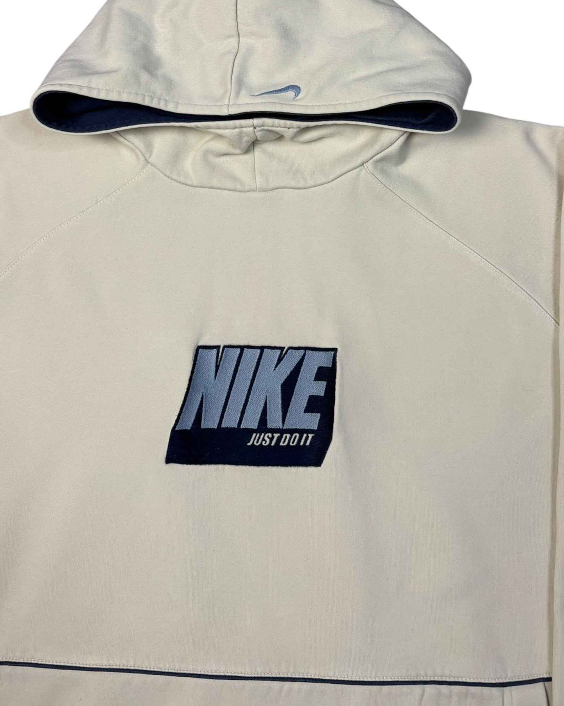 Vintage 00s Nike Hoodie | Cream | Size S