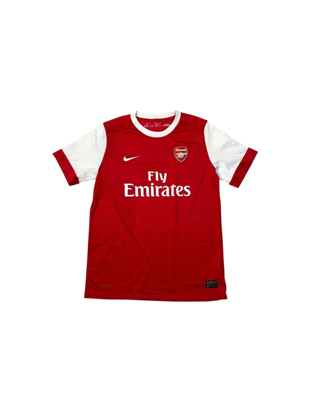 Nike 2010-11 Arsenal Home Jersey | Red - White | Size S