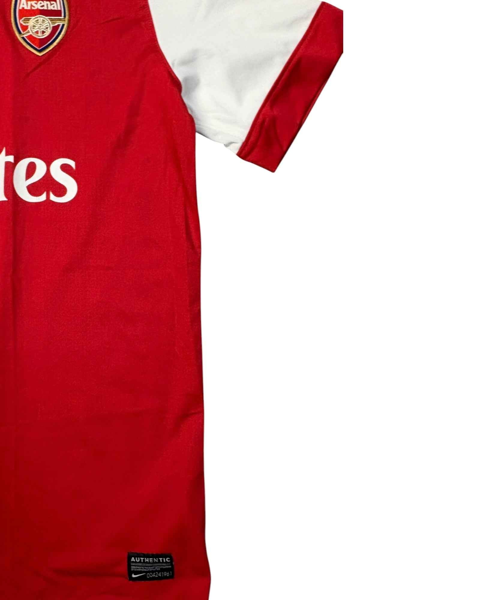 Nike 2010-11 Arsenal Home Jersey | Red - White | Size S