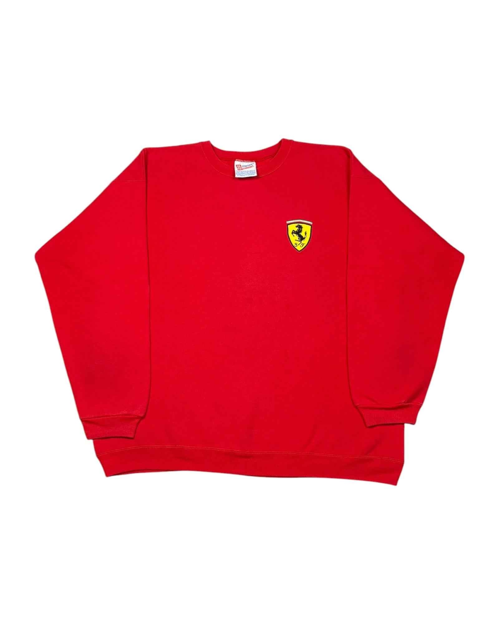 Vintage 90s Hanes heavyweight Ferrari Crewneck | Red | Size XL