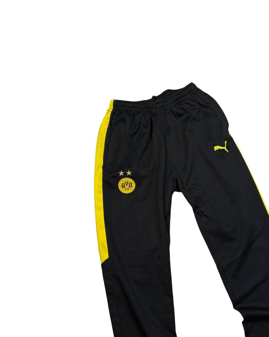 Vintage Puma Borussia Dortmund Trackpants | Black-Yellow | Size M