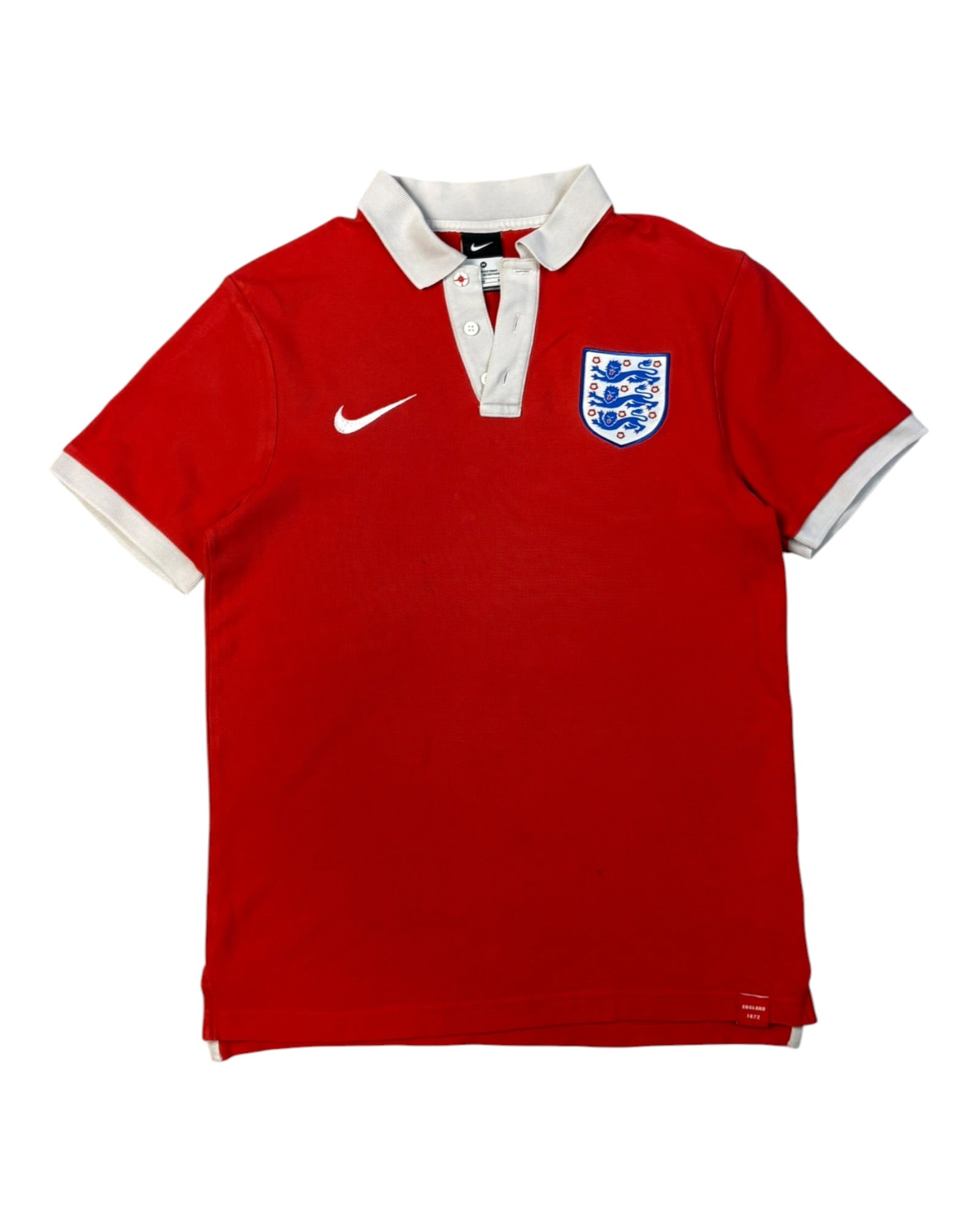 Vintage Nike X England Polo T-shirt | Red | Size S