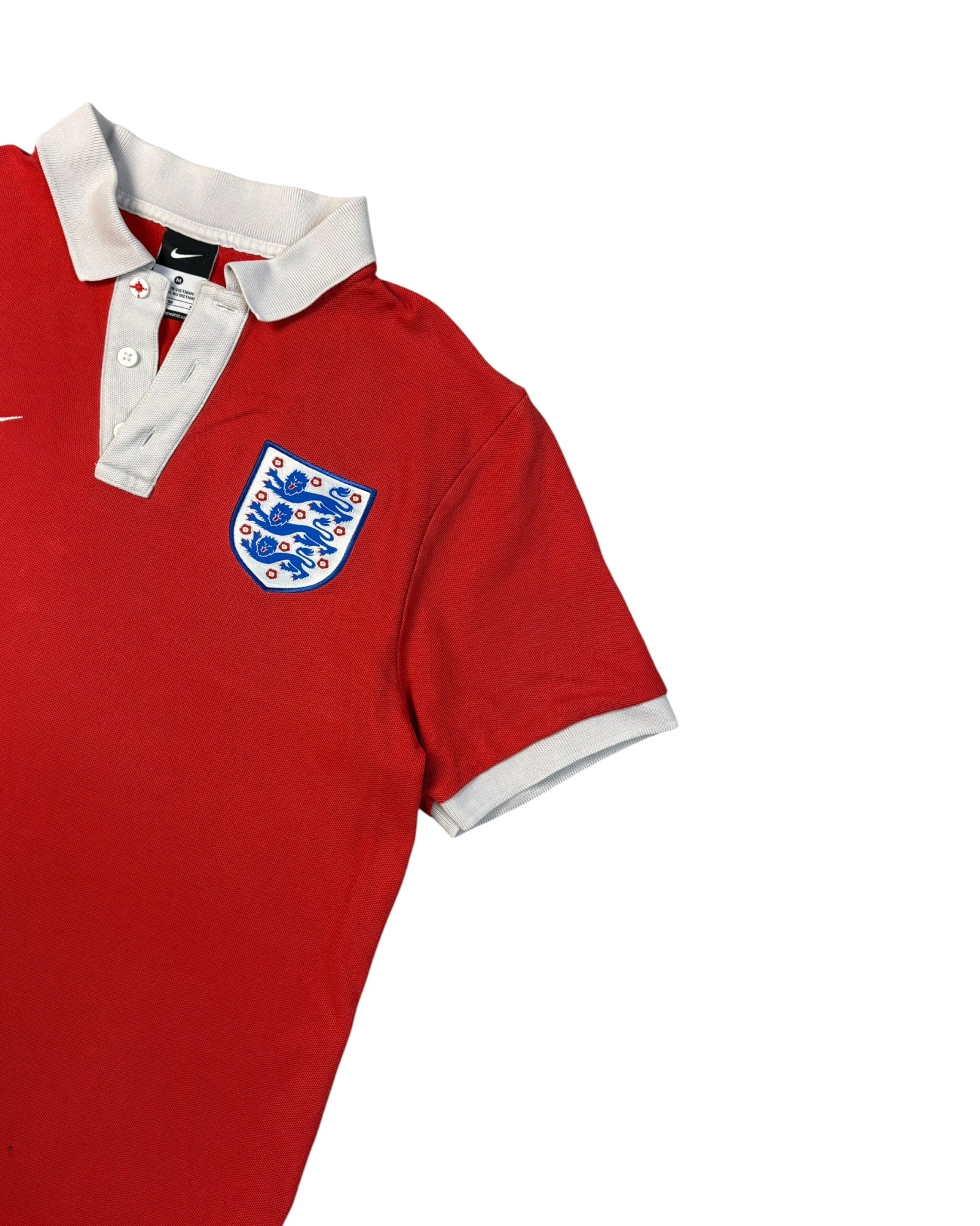 Vintage Nike X England Polo T-shirt | Red | Size S