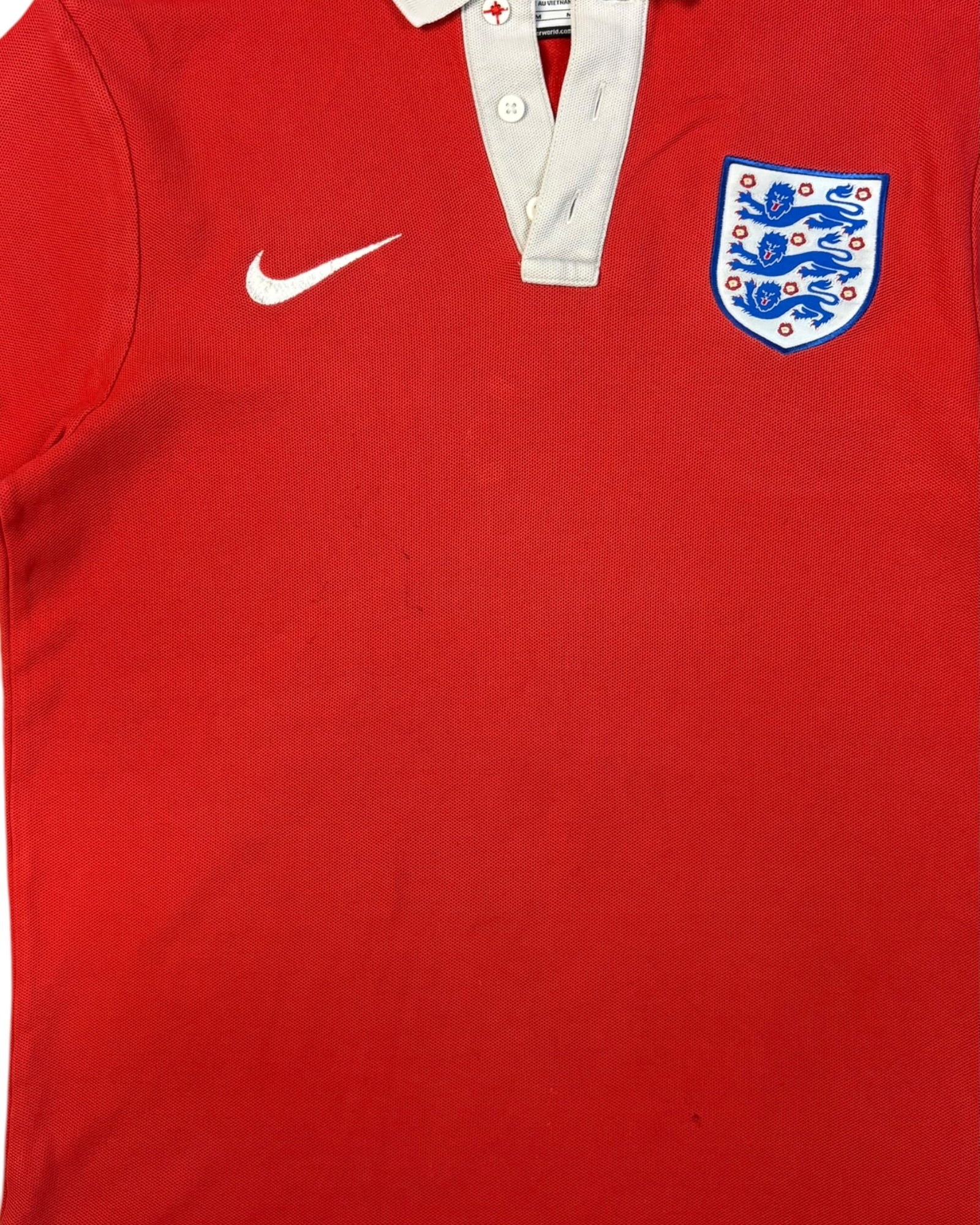 Vintage Nike X England Polo T-shirt | Red | Size S
