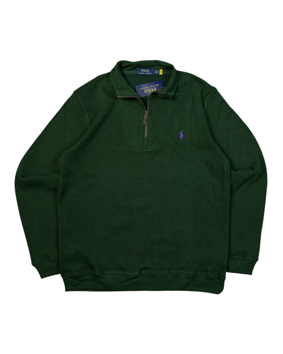 Deadstock Polo Ralph Lauren 1/4 Sweater | Oxford Green | Size L