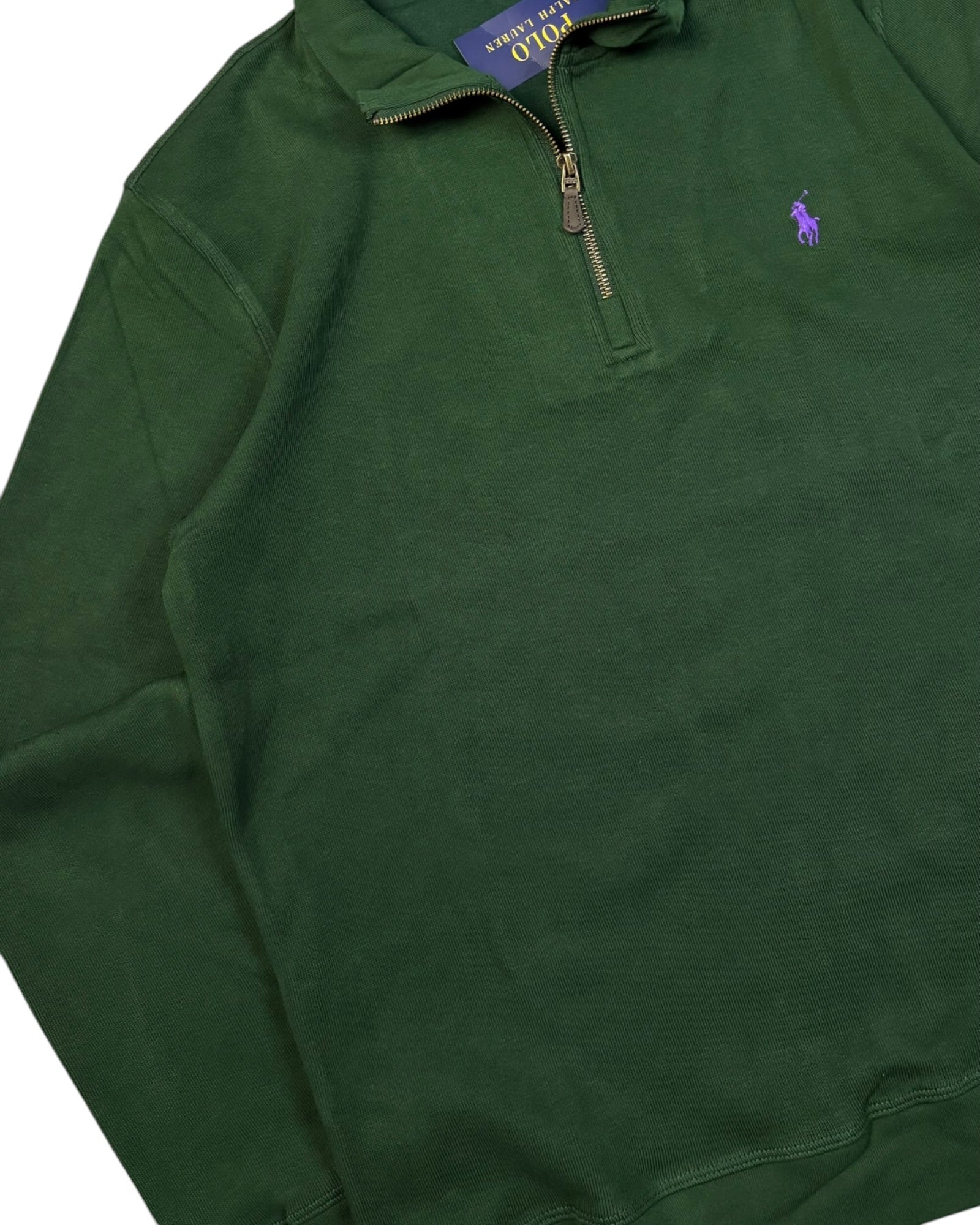 Deadstock Polo Ralph Lauren 1/4 Sweater | Oxford Green | Size L