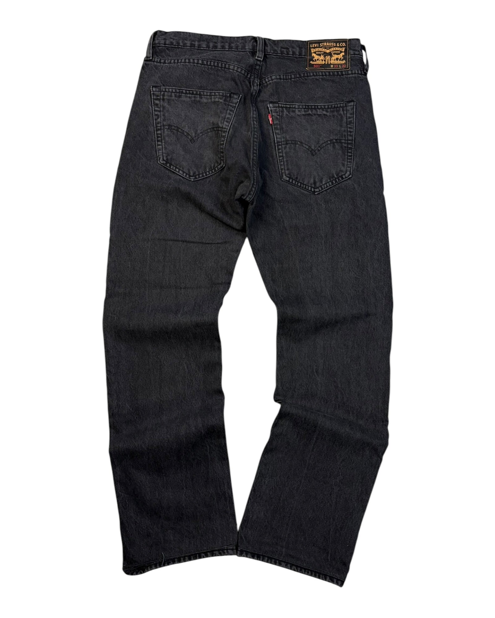 Levis 501 Jeans | Washed Black | W33 L30