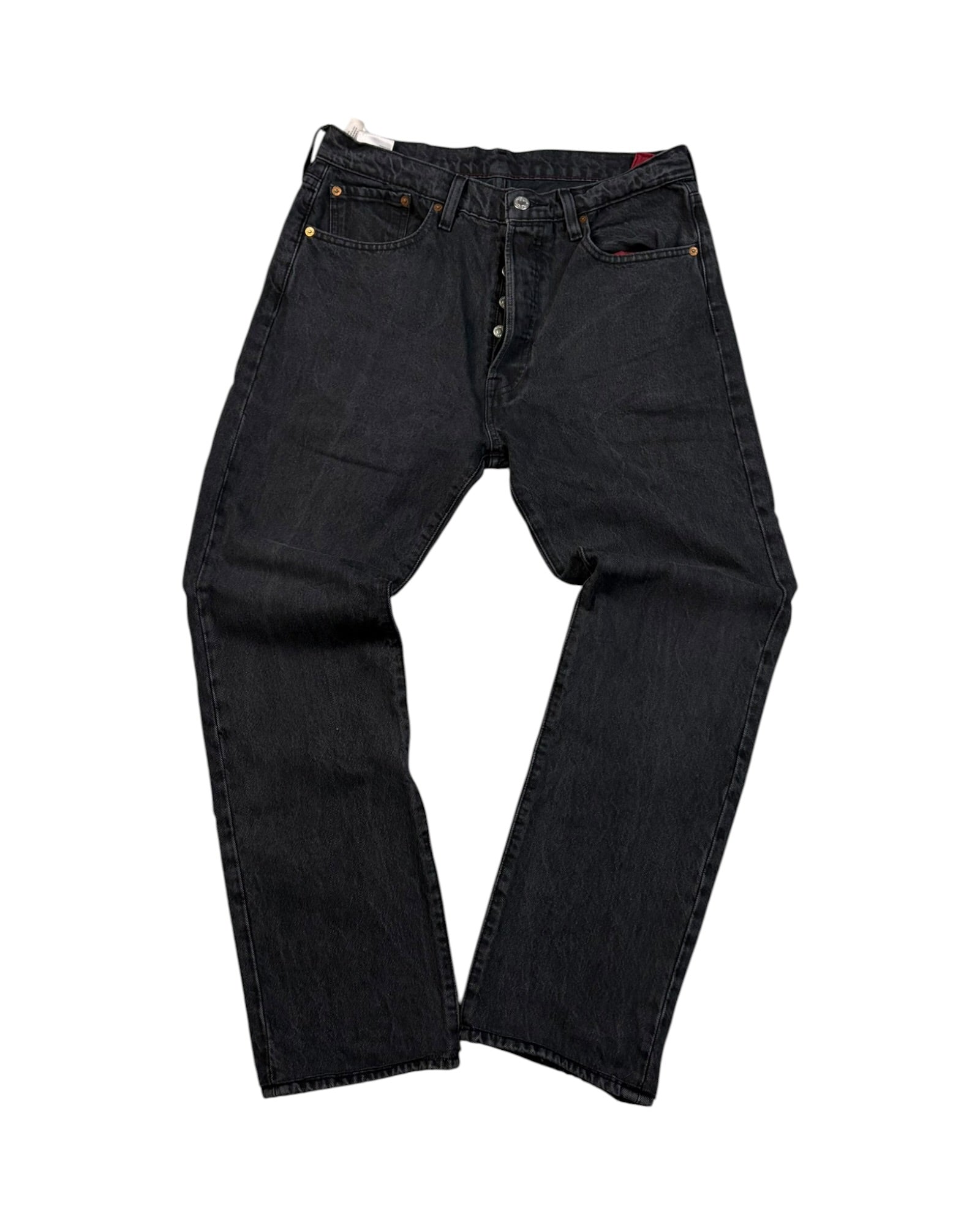 Levis 501 Jeans | Washed Black | W33 L30