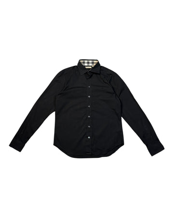 Camisa de manga larga Burberry | Negra | Talla M (corte entallado)