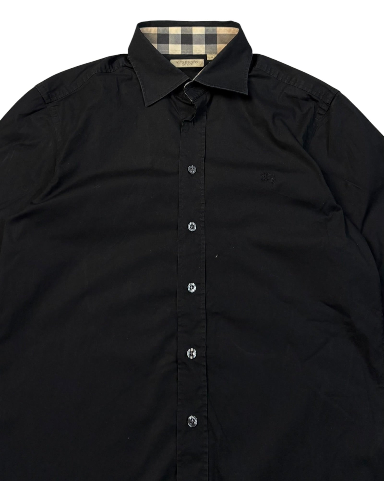 Camisa de manga larga Burberry | Negra | Talla M (corte entallado)