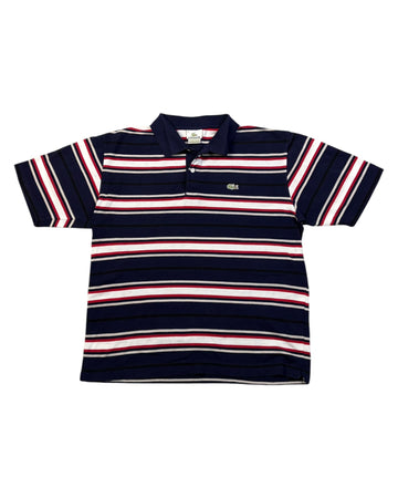 Polo Lacoste de rayas hecho en Francia | Azul marino | Talla XL (6)