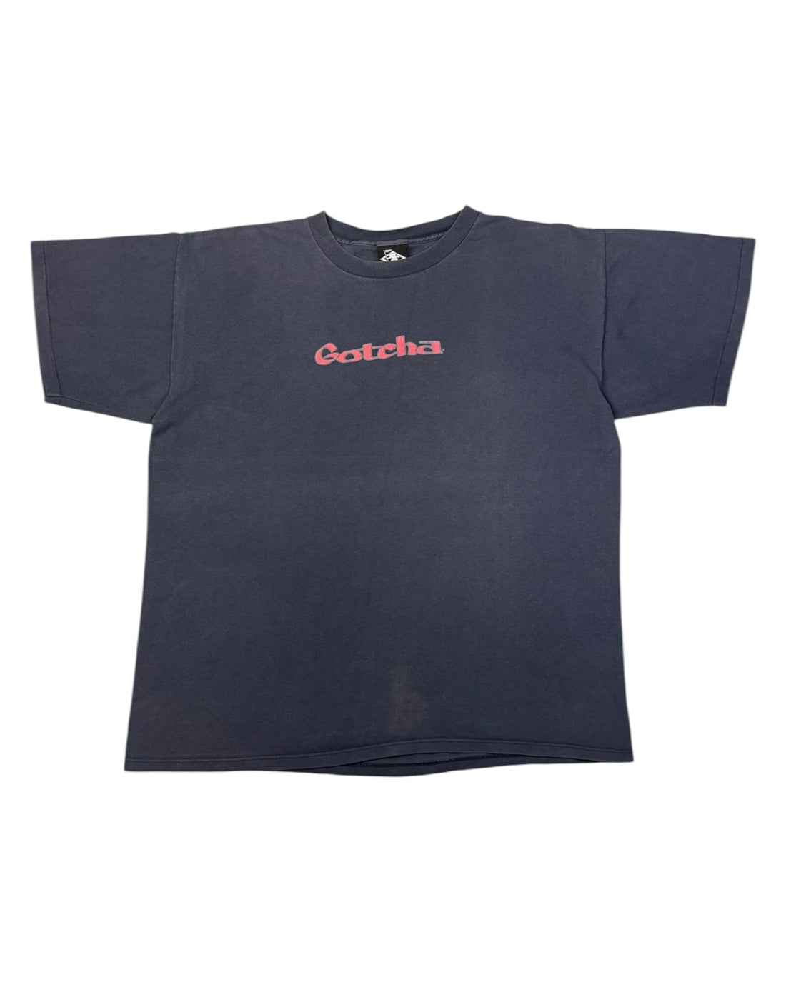 Vintage 1990s Single Stitch Made In Usa Gotcha T-shirt | Navy Blue | Size M