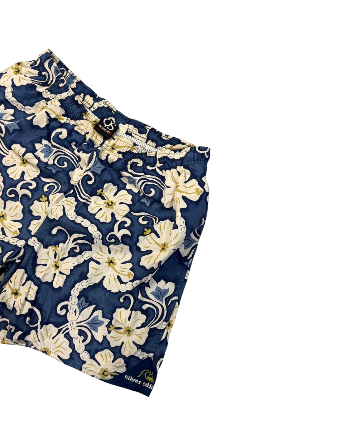 Vintage Quiksilver Swimshorts | Navy Blue Floral | Size M