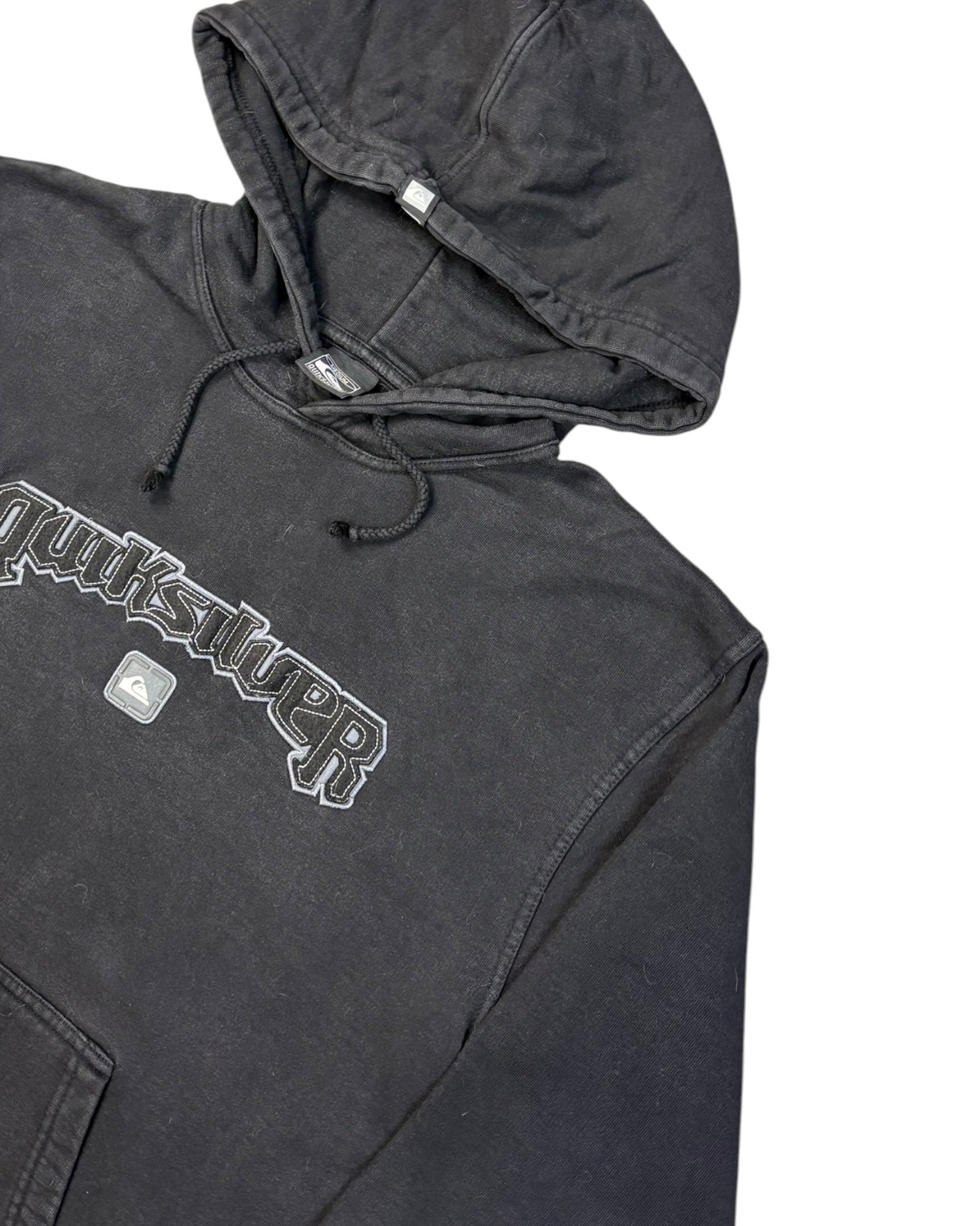 Vintage Quiksilver Hoodie | Washed Black | Size M