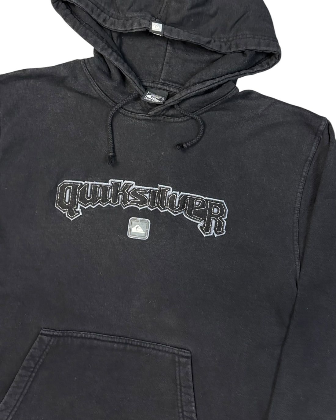 Vintage Quiksilver Hoodie | Washed Black | Size M