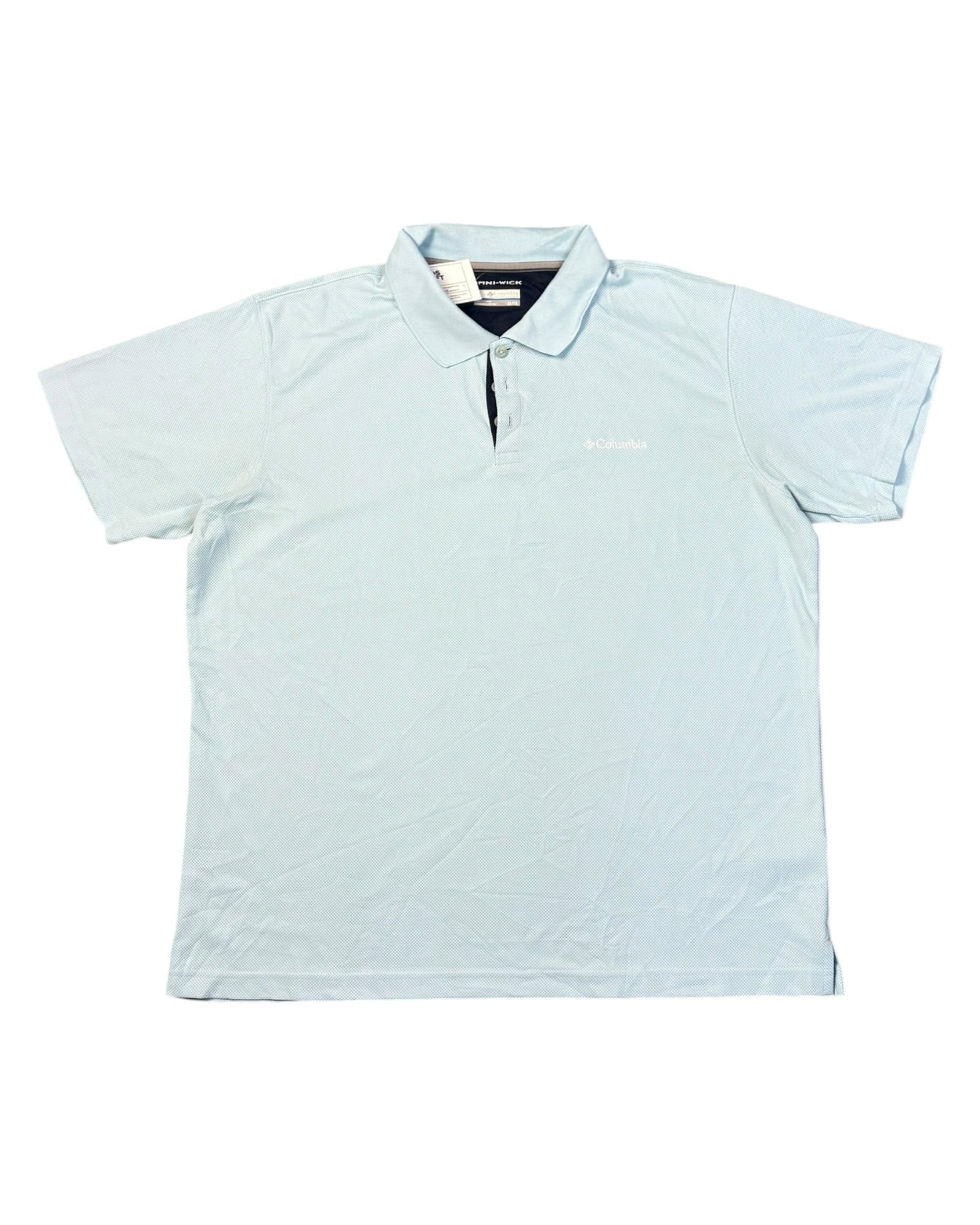 Columbia Omni Technology Polo T-shirt | Baby Blue | Size XL