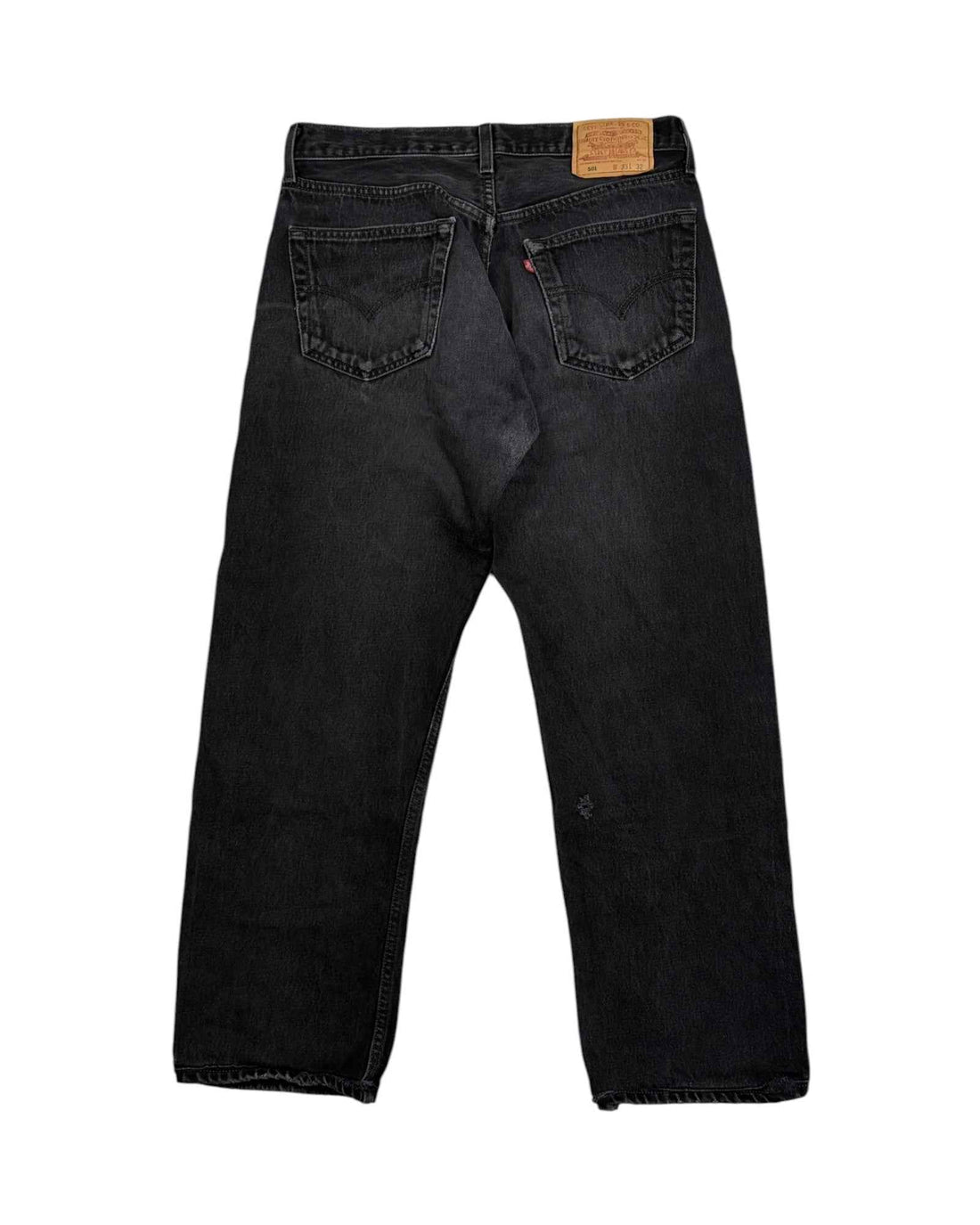 Levis 501 Distressed Jeans | Washed Black | W33 L32