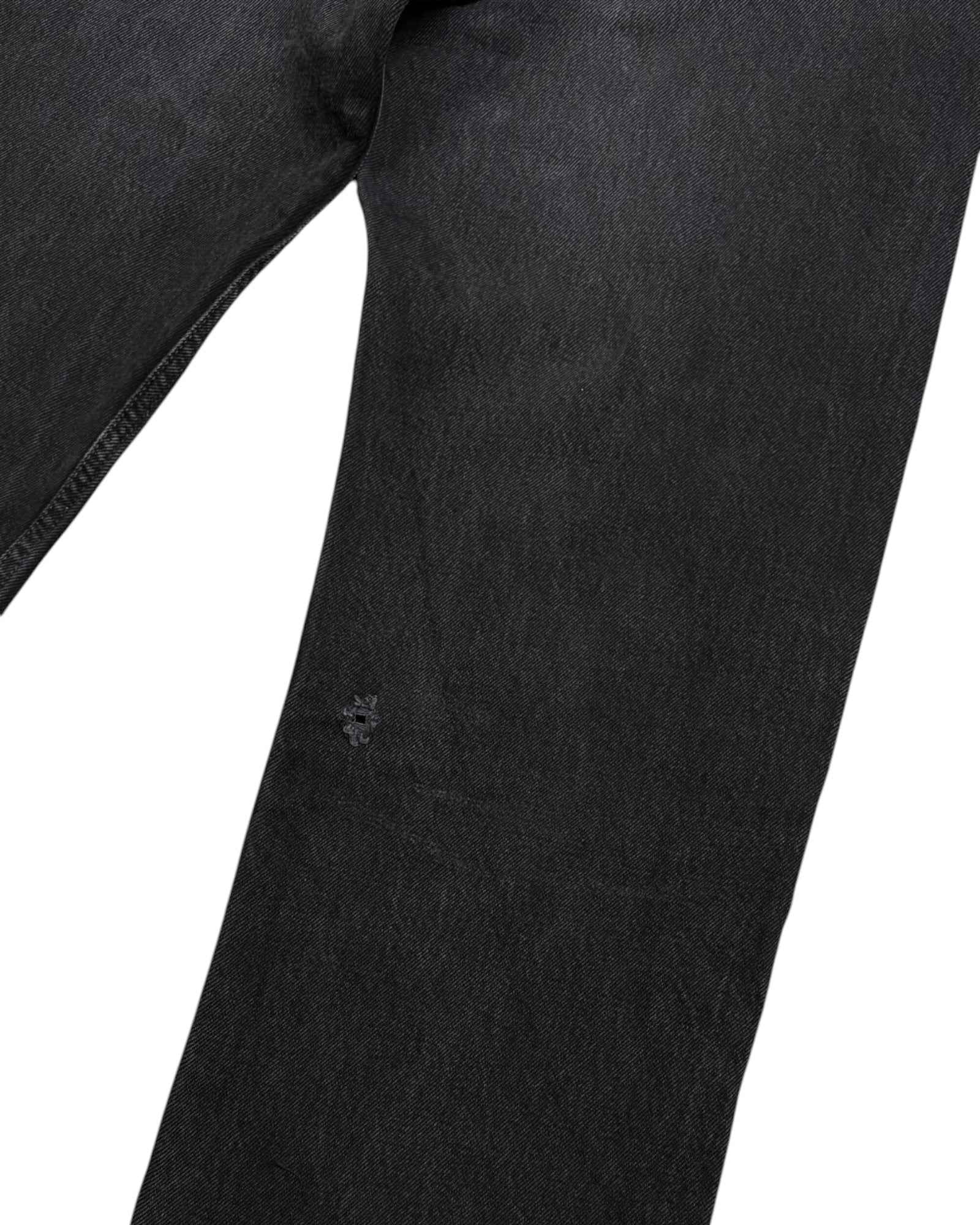 Levis 501 Distressed Jeans | Washed Black | W33 L32
