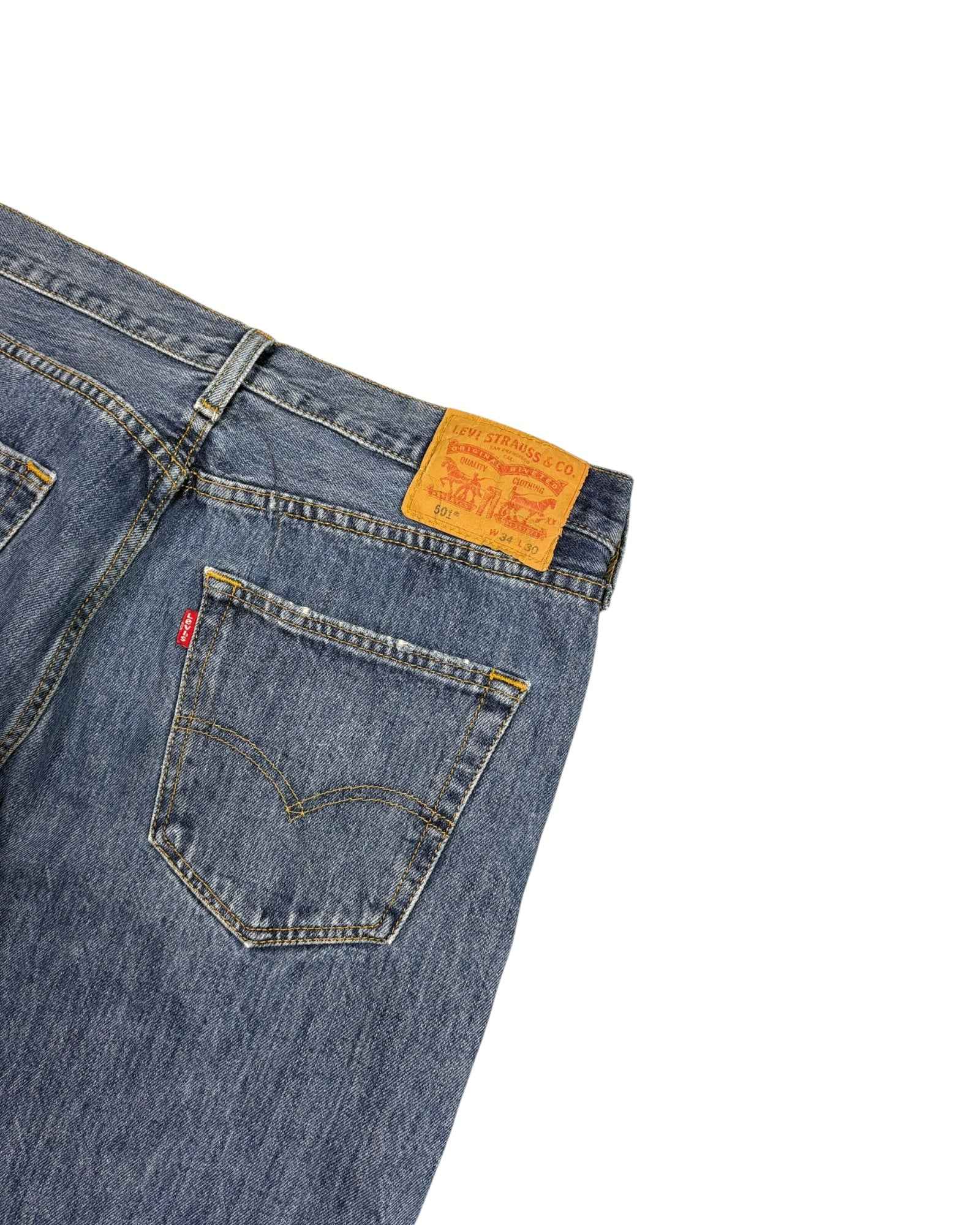 Levis 501 Denim Shorts | Blue | W34