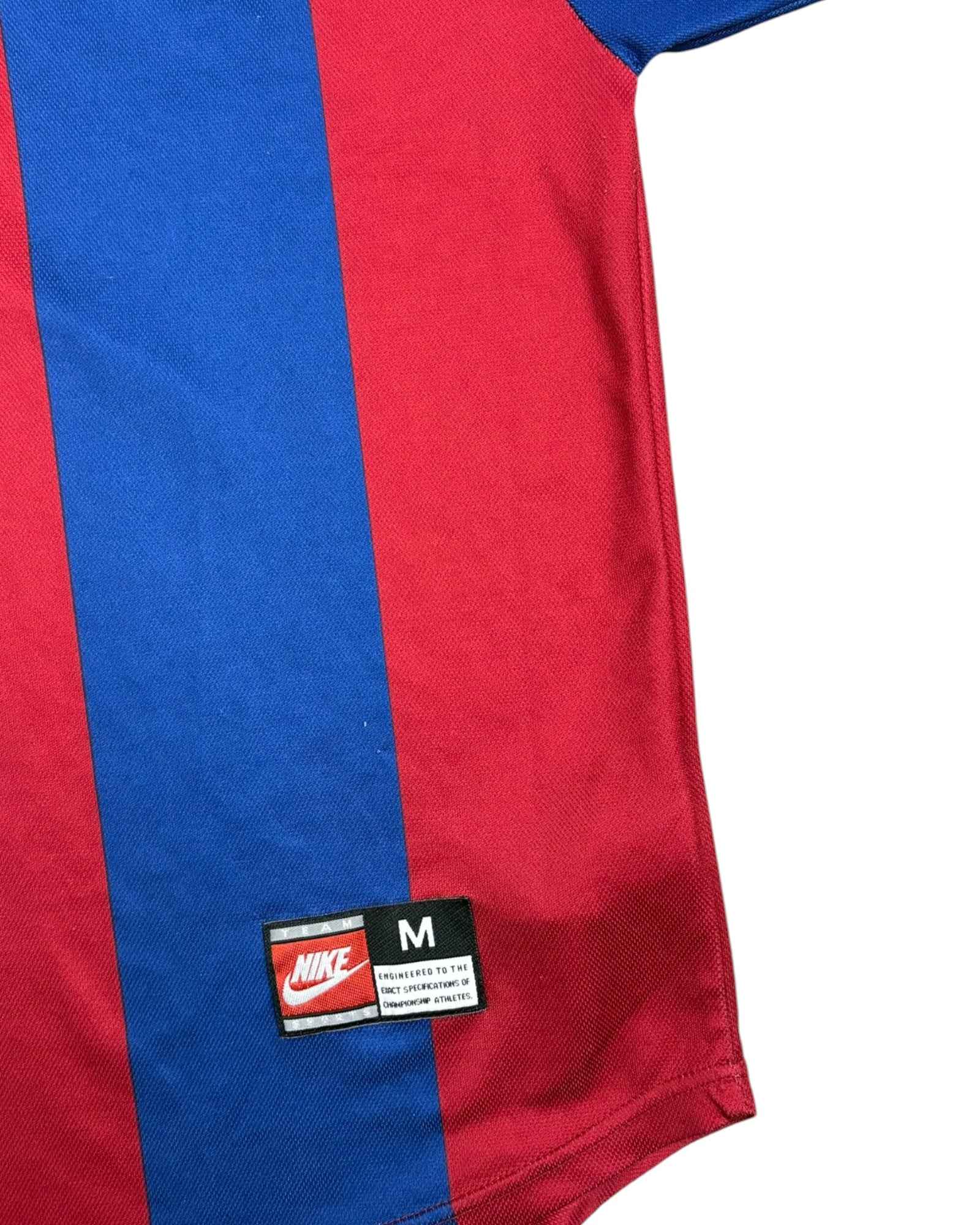 Vintage 1998-00 Authentic Barcelona Home Jersey Made In Portugal  | Navy Blue - Red | Size M