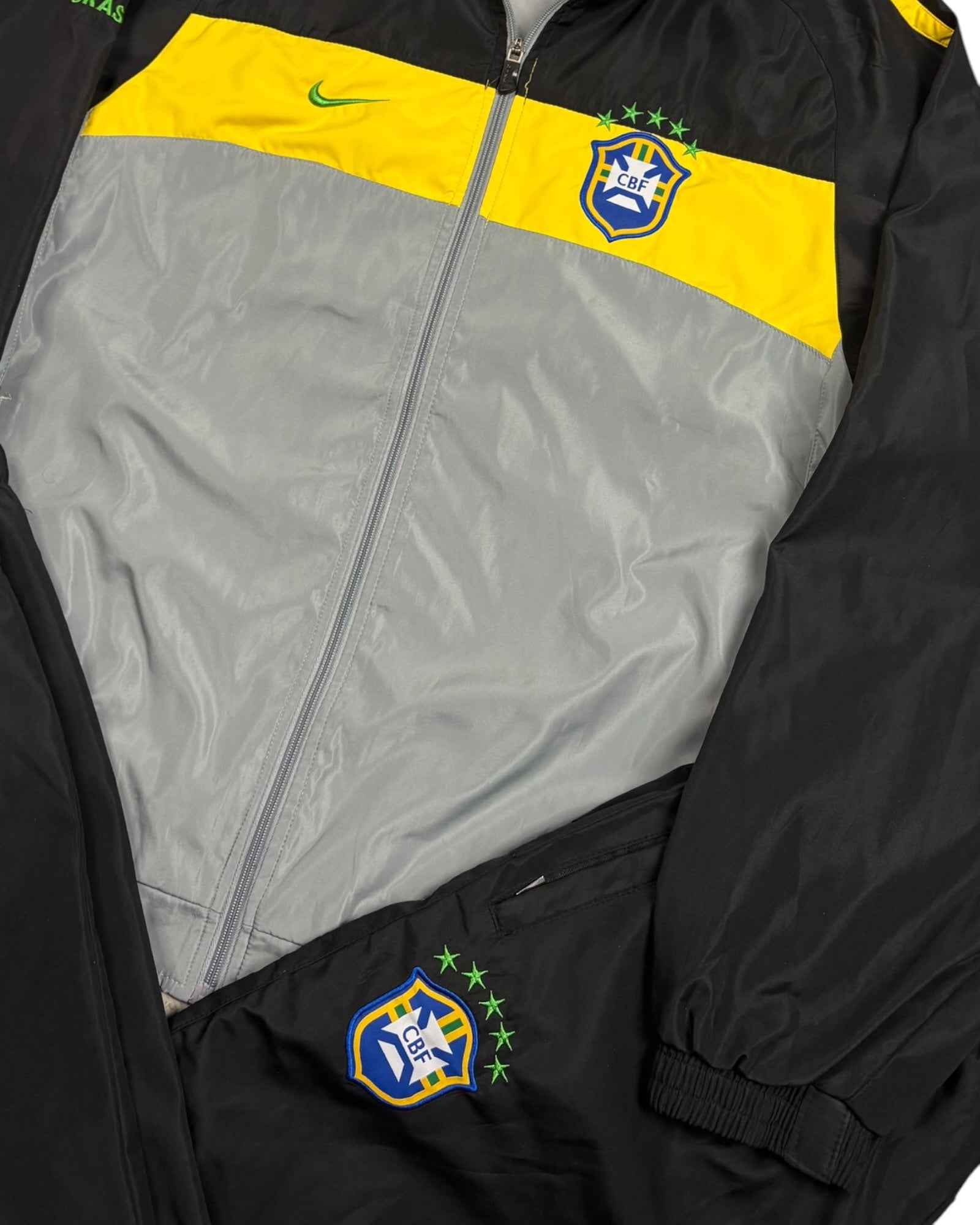Vintage 2007-8 Brazil National Team | Black/Grey/Yellow | Size 2XL