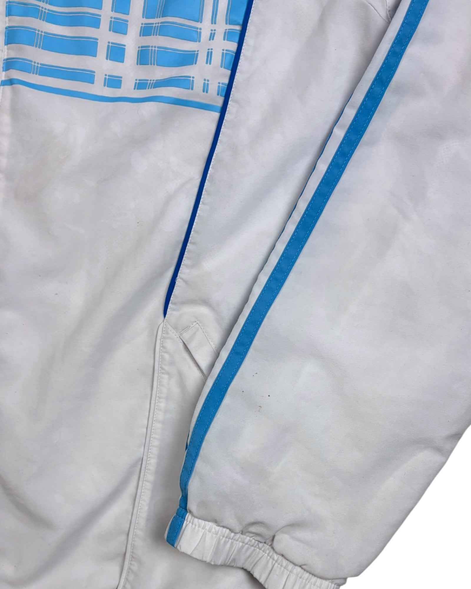 Adidas 2010-11 Marseille Presentation Trackjacket | White - Blue | Size M