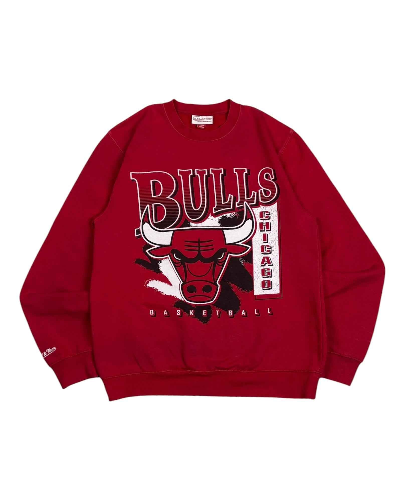 Mitchell & Ness Chicago Bulls Crewneck | Red | Size M