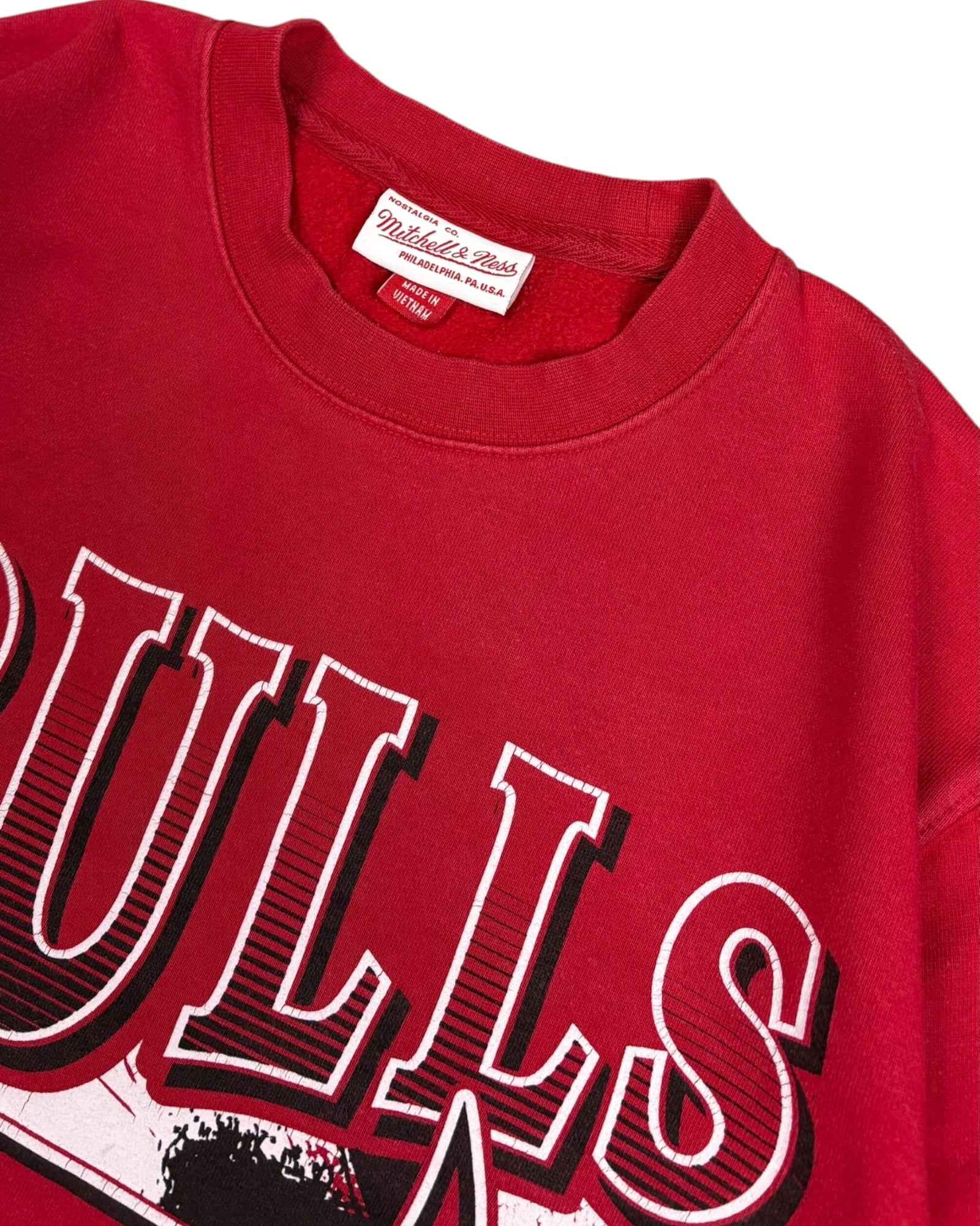 Mitchell & Ness Chicago Bulls Crewneck | Red | Size M